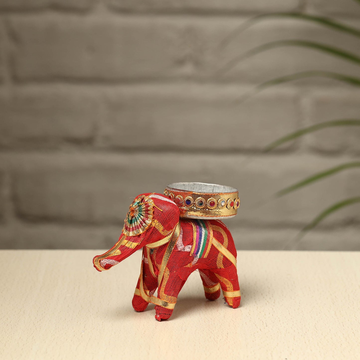Rajasthani Elephant Handmade Tealight Candle Holder