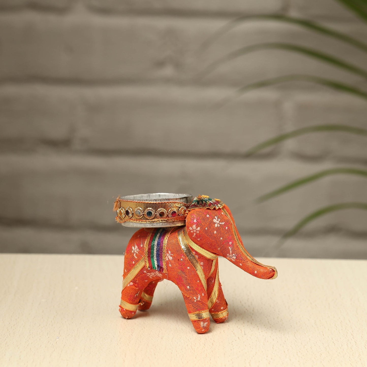 Rajasthani Elephant Handmade Tealight Candle Holder
