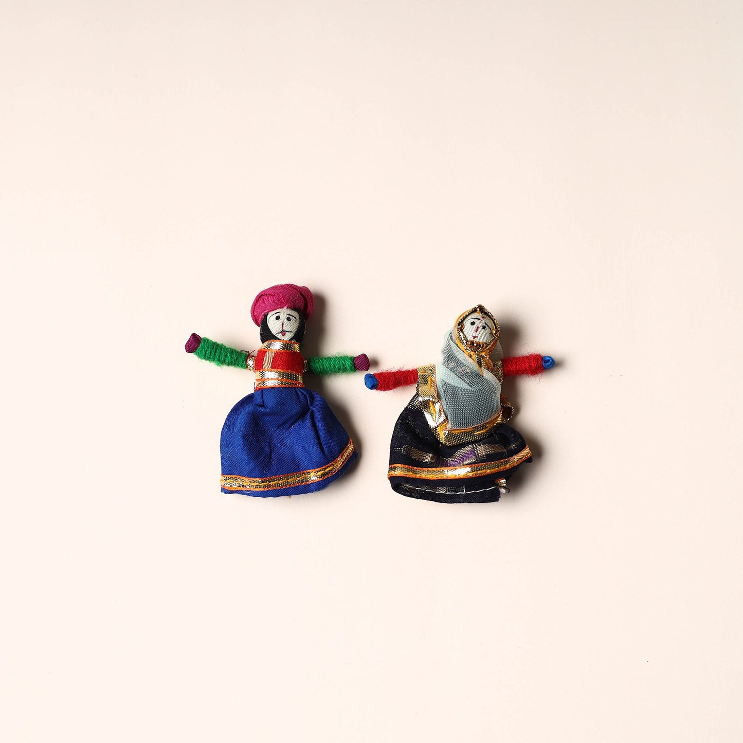 Rajasthani Puppet Couple Handmade Magnet
