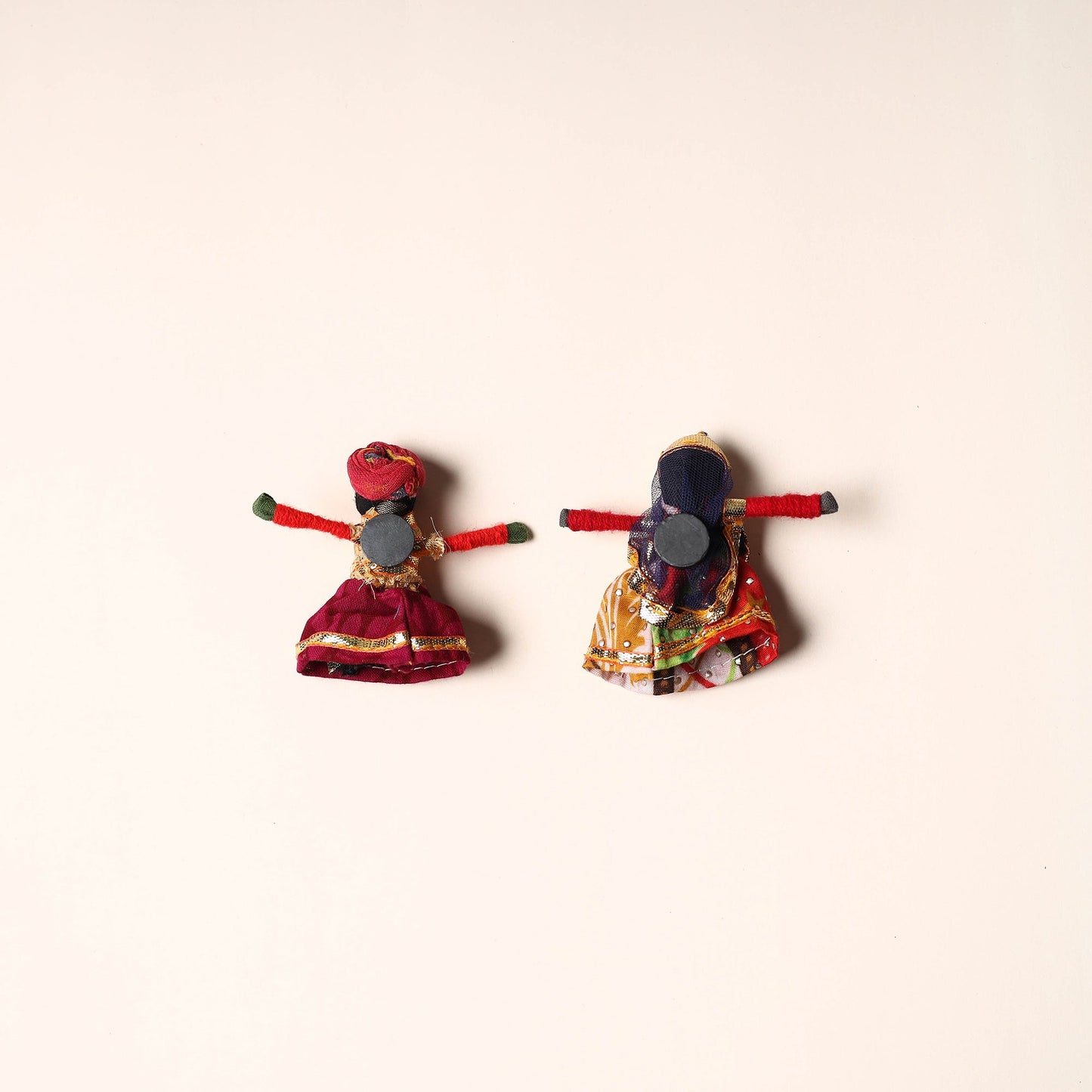 Rajasthani Puppet Couple Handmade Magnet