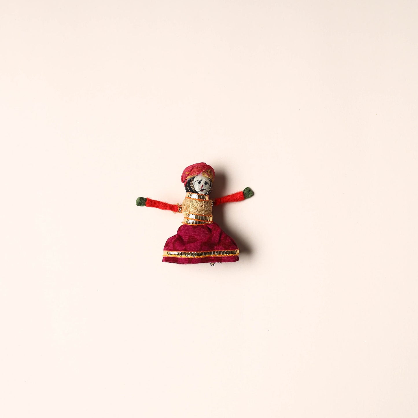 Rajasthani Puppet Couple Handmade Magnet
