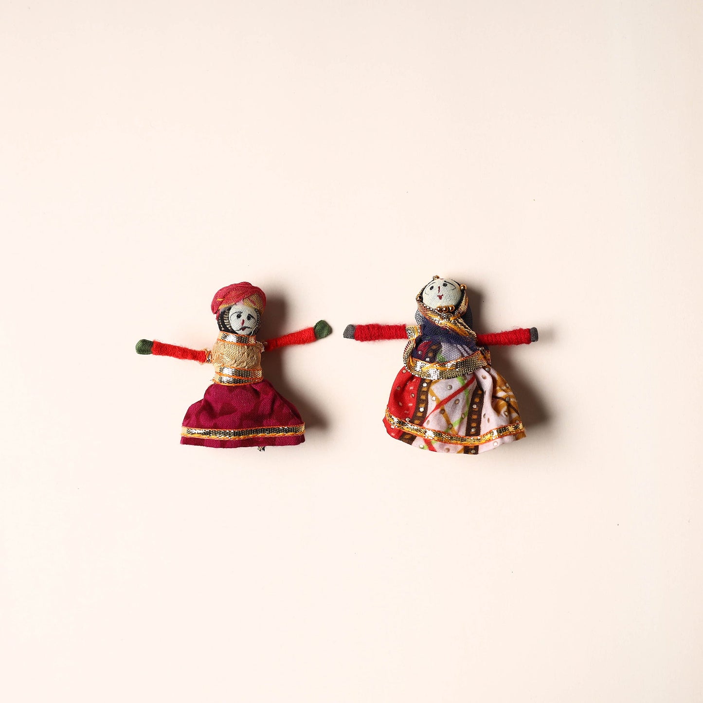 Rajasthani Puppet Couple Handmade Magnet
