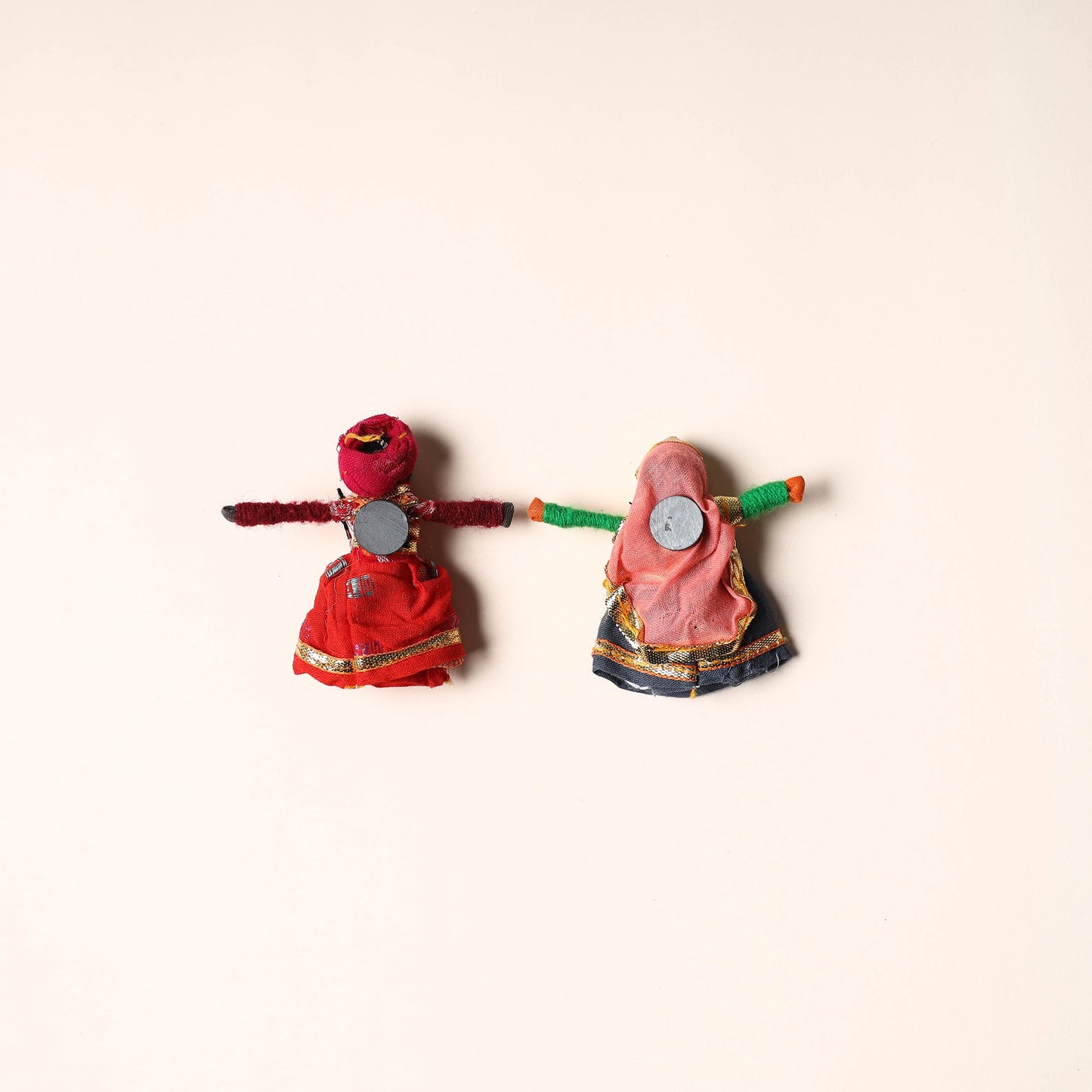 Rajasthani Puppet Couple Handmade Magnet