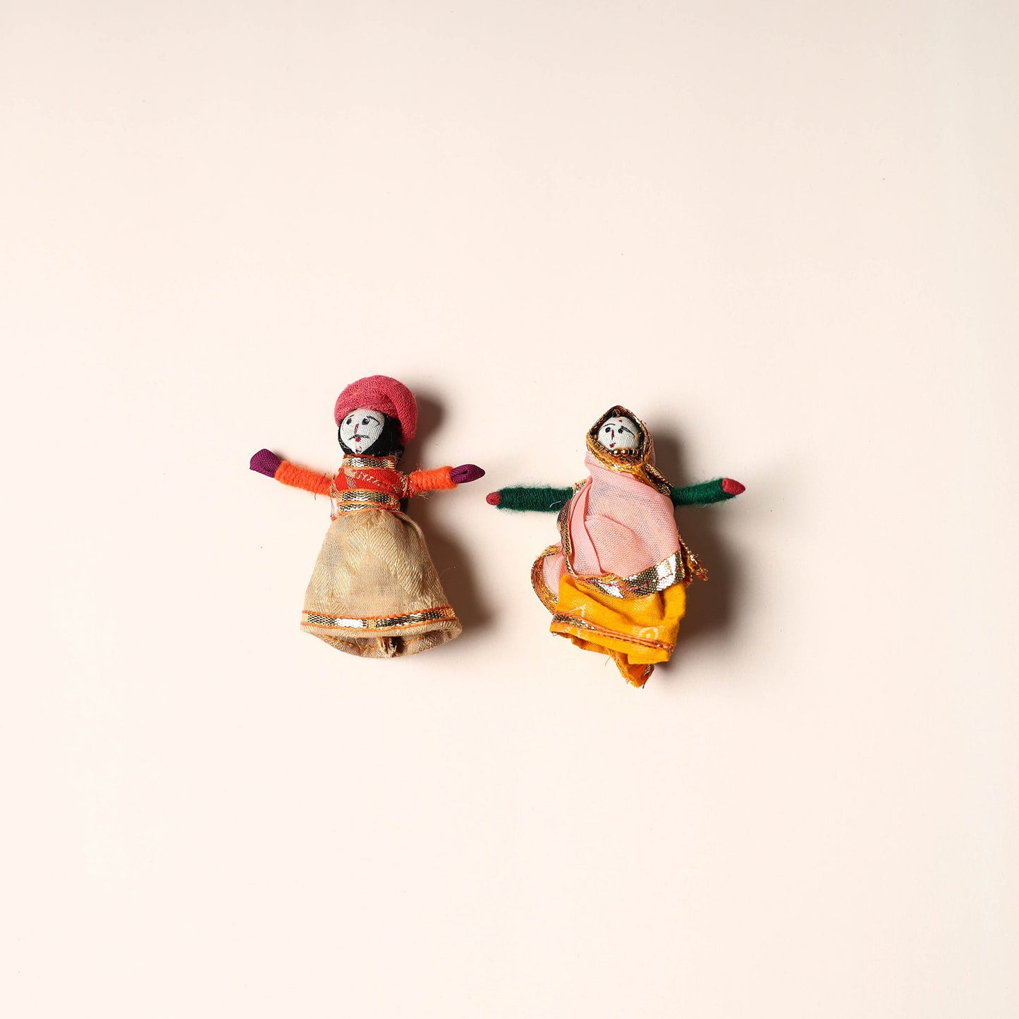 Rajasthani Puppet Couple Handmade Magnet