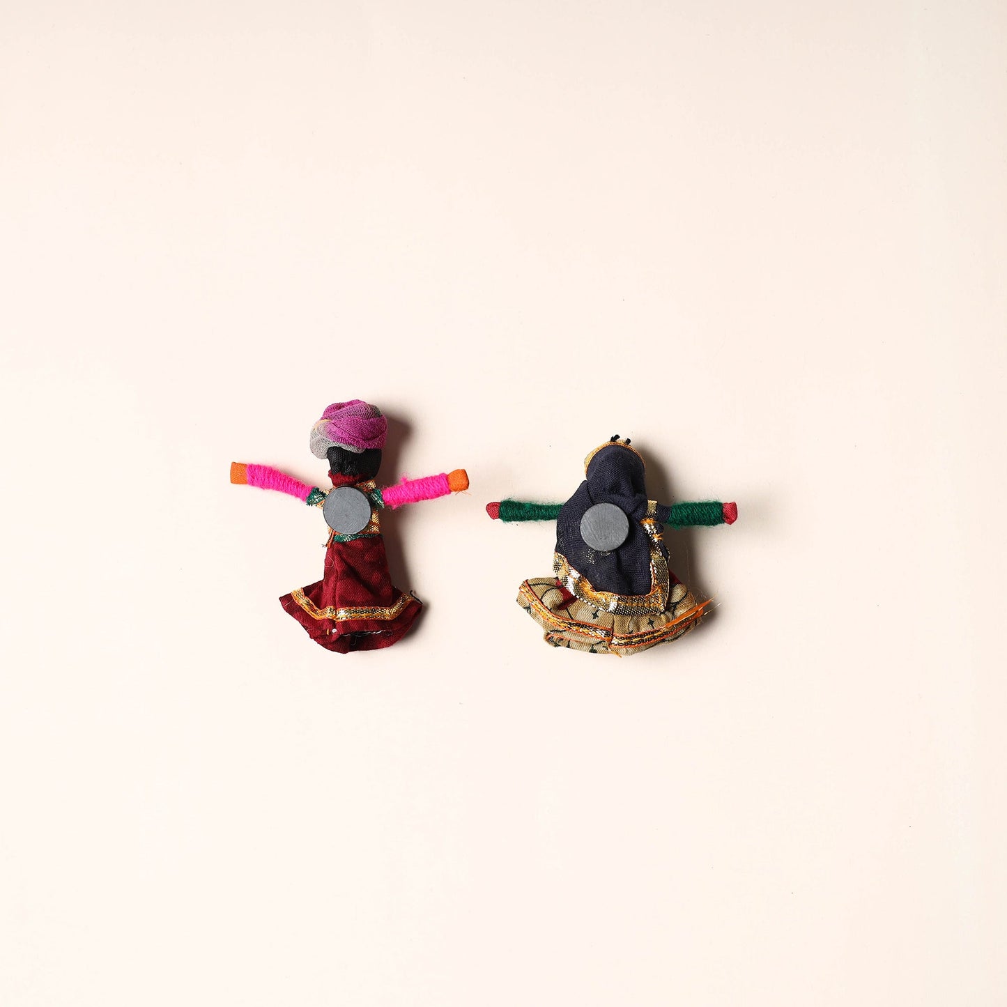 Rajasthani Puppet Couple Handmade Magnet