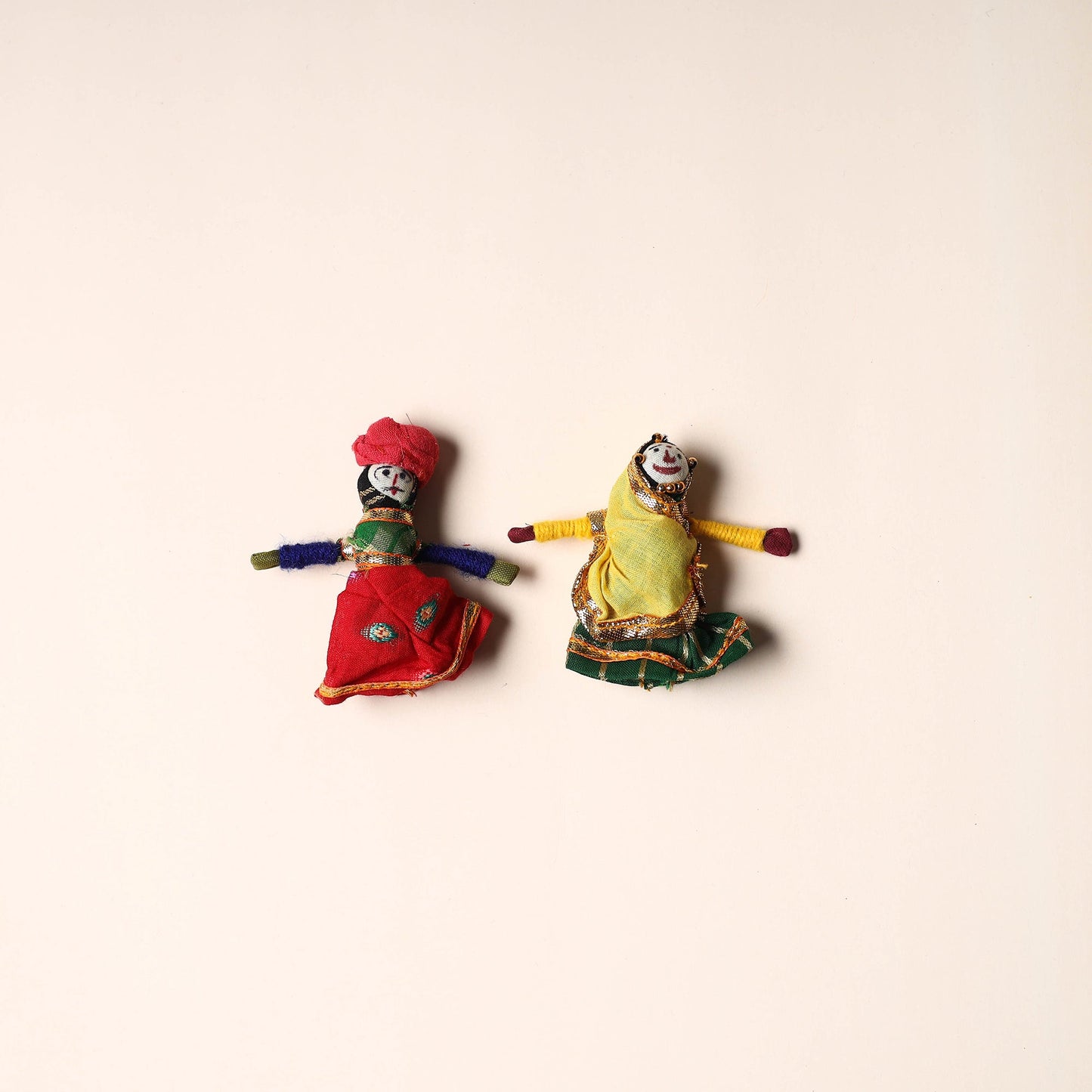 Rajasthani Puppet Couple Handmade Magnet