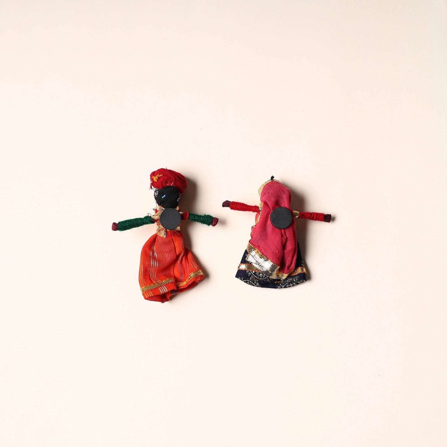 Rajasthani Puppet Couple Handmade Magnet