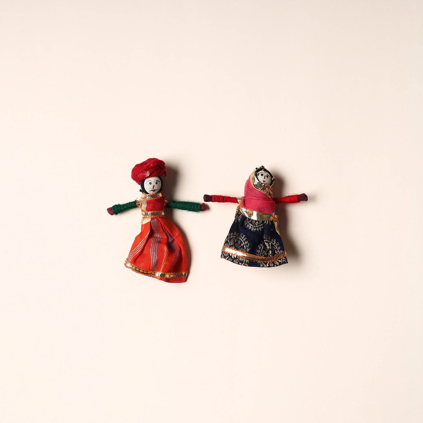 Rajasthani Puppet Couple Handmade Magnet