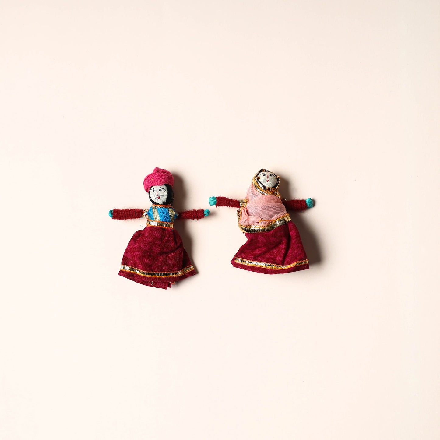Rajasthani Puppet Couple Handmade Magnet