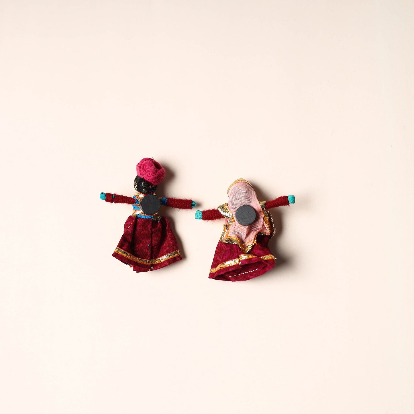 Rajasthani Puppet Couple Handmade Magnet