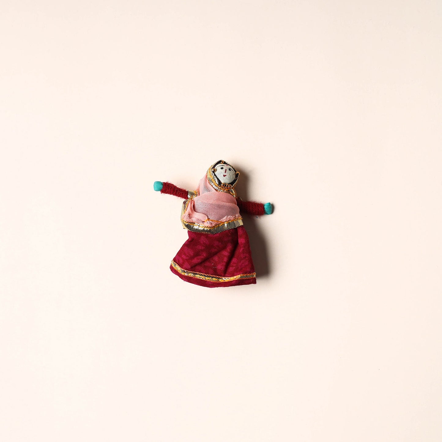 Rajasthani Puppet Couple Handmade Magnet