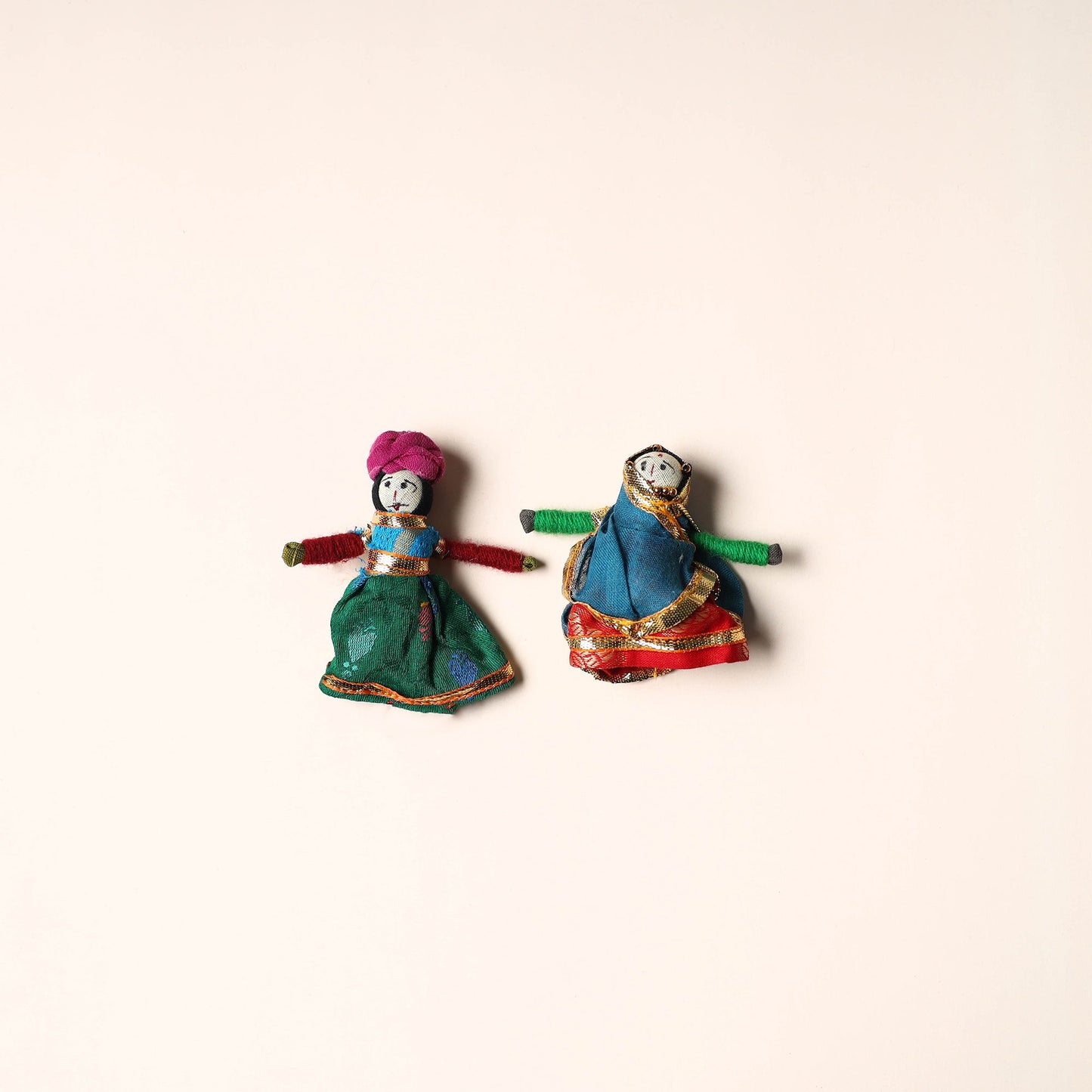 Rajasthani Puppet Couple Handmade Magnet