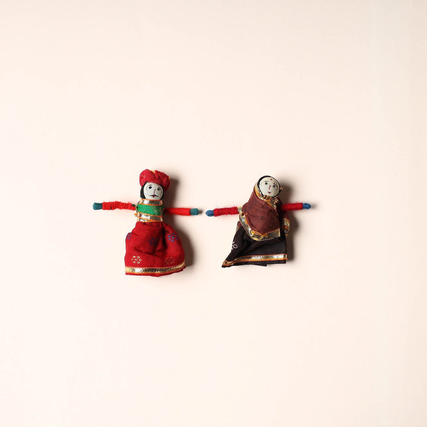 Rajasthani Puppet Couple Handmade Magnet