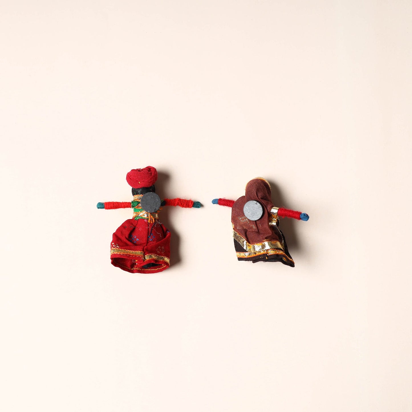 Rajasthani Puppet Couple Handmade Magnet