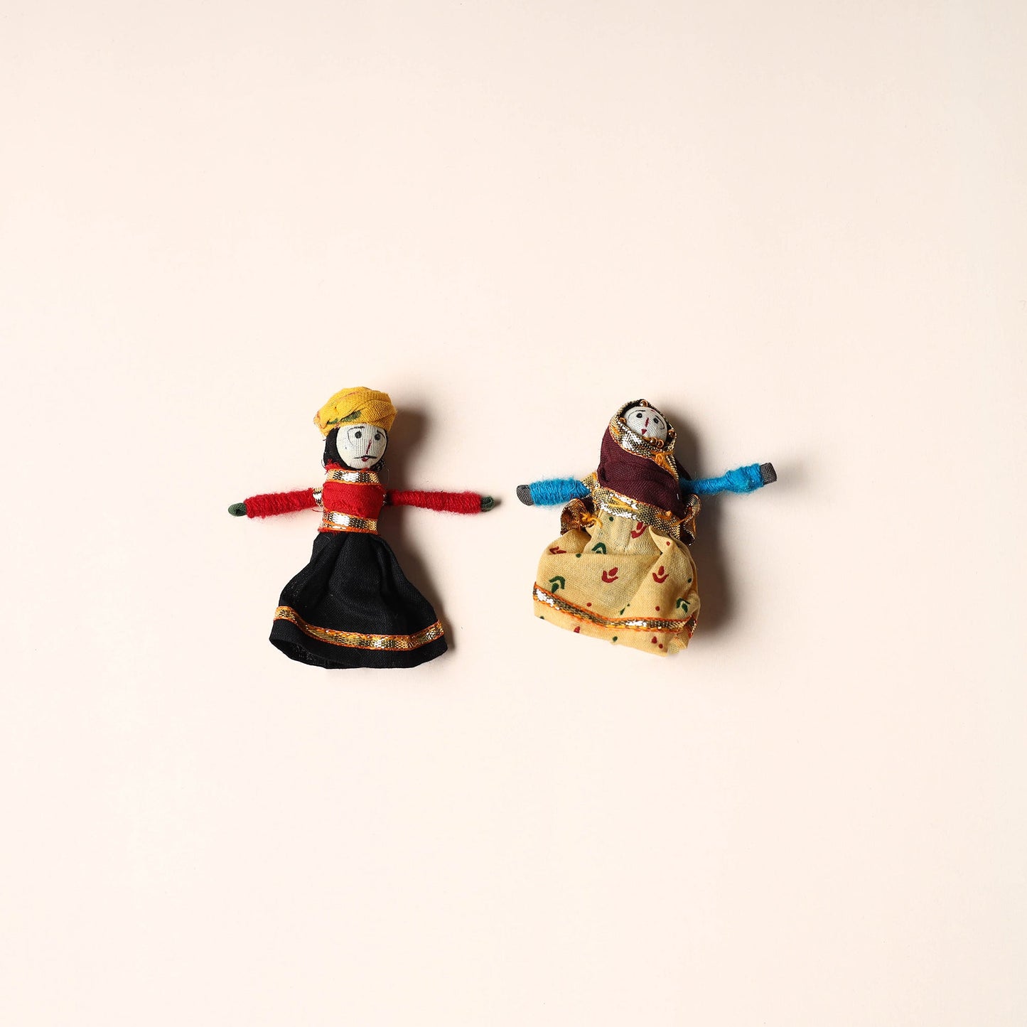 Rajasthani Puppet Couple Handmade Magnet