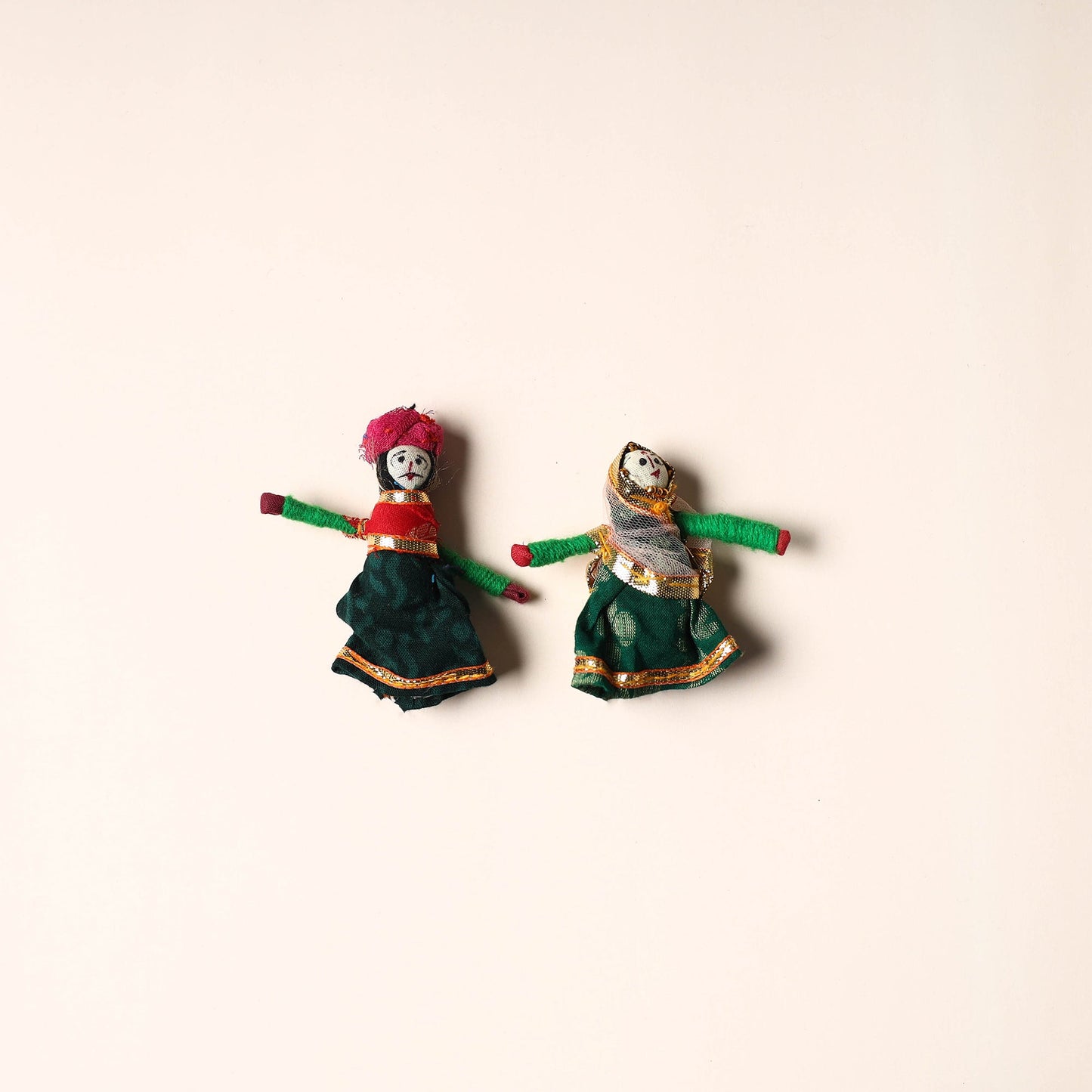 Rajasthani Puppet Couple Handmade Magnet