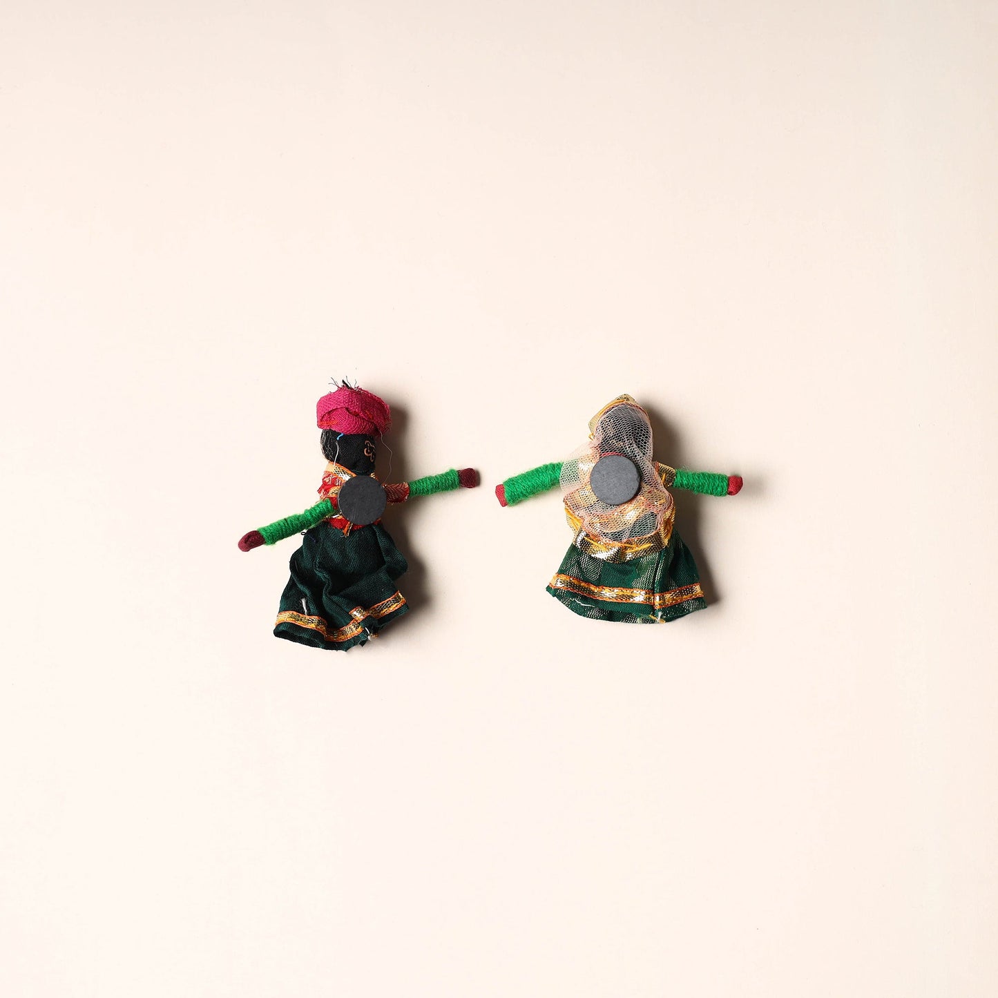 Rajasthani Puppet Couple Handmade Magnet