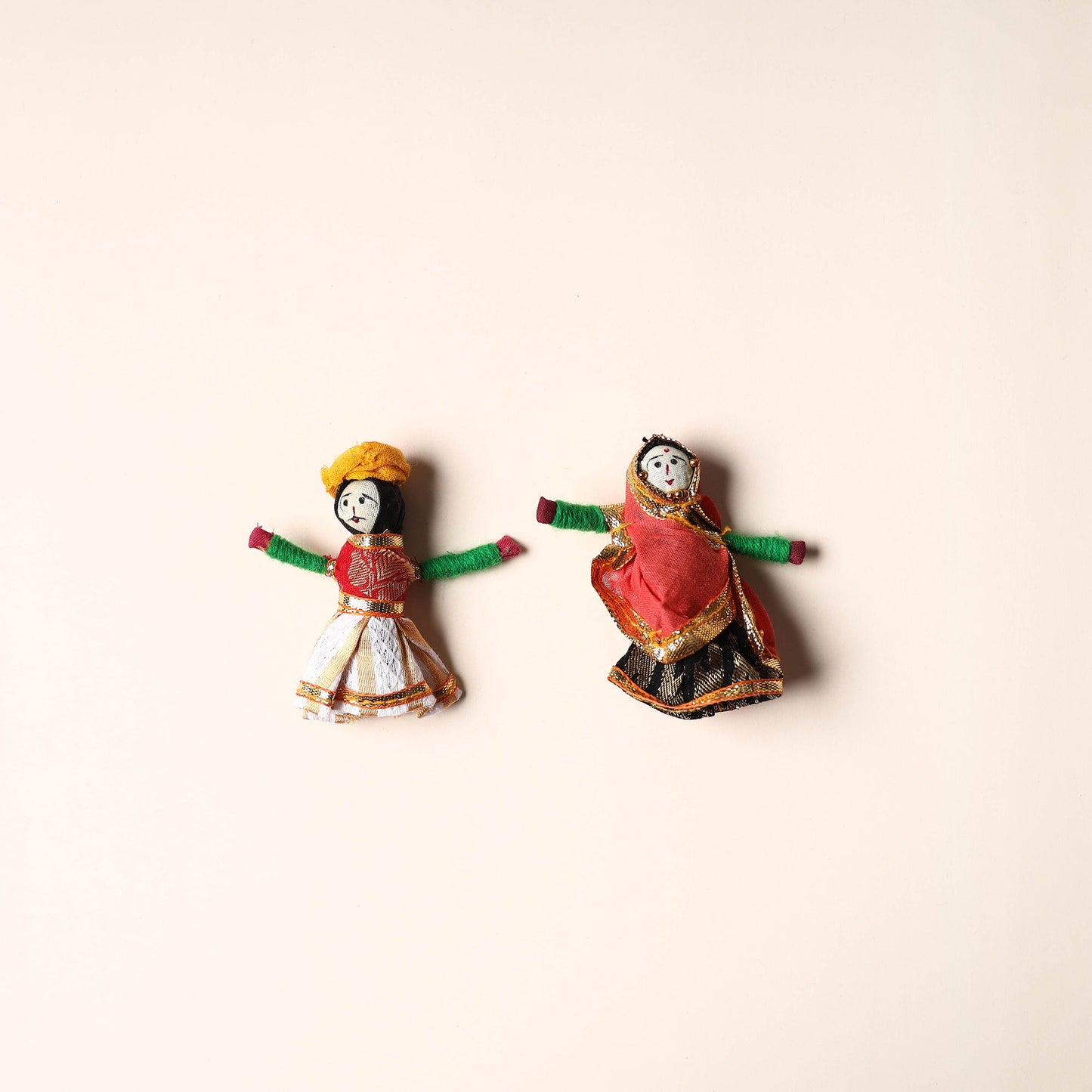 Rajasthani Puppet Couple Handmade Magnet