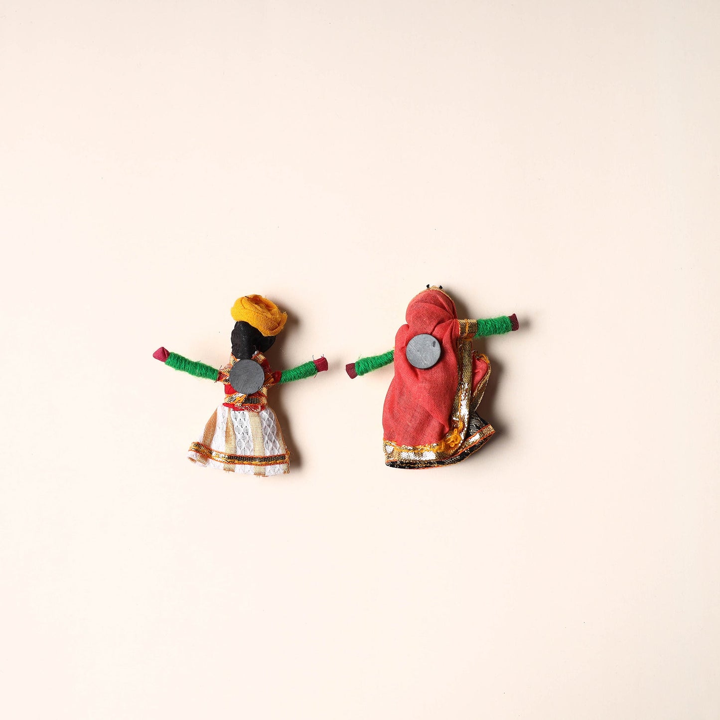 Rajasthani Puppet Couple Handmade Magnet