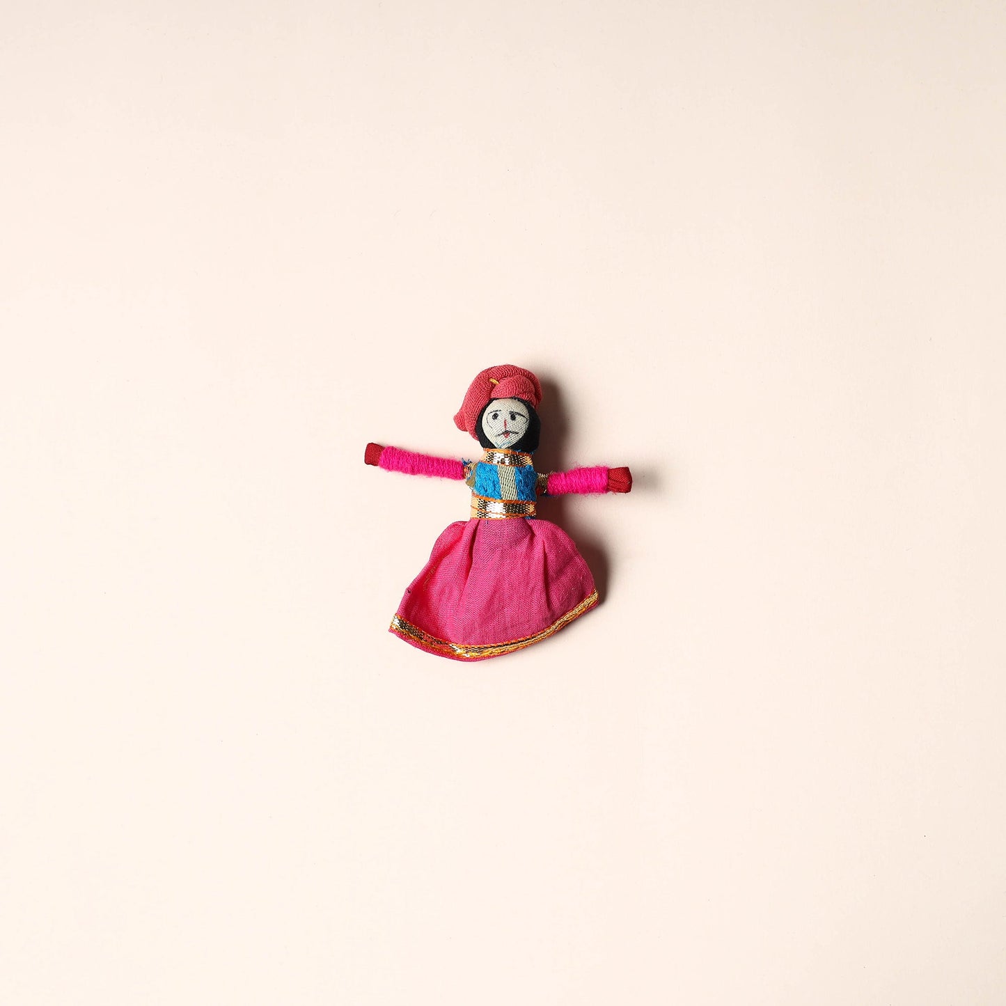 Rajasthani Puppet Couple Handmade Magnet