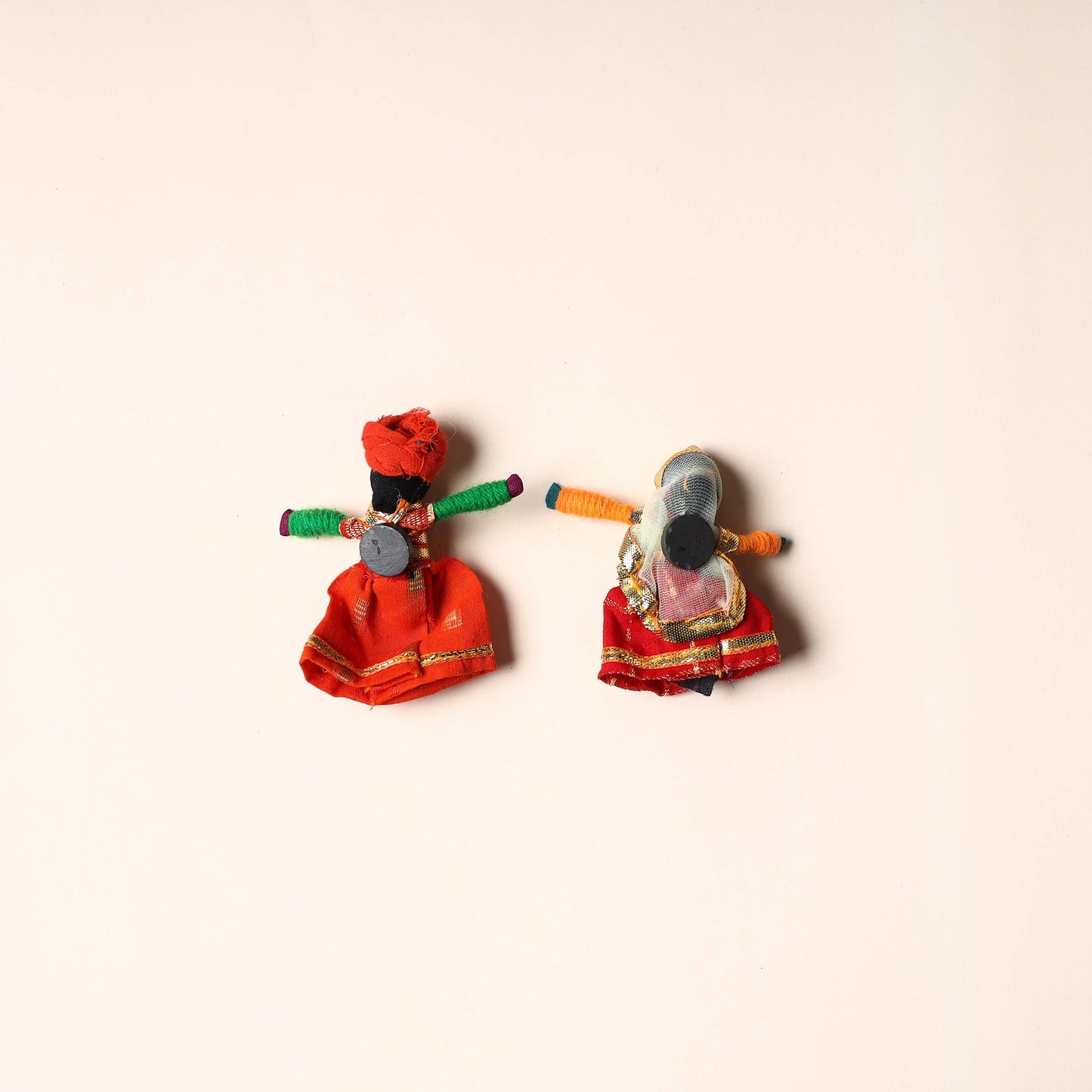 Rajasthani Puppet Couple Handmade Magnet