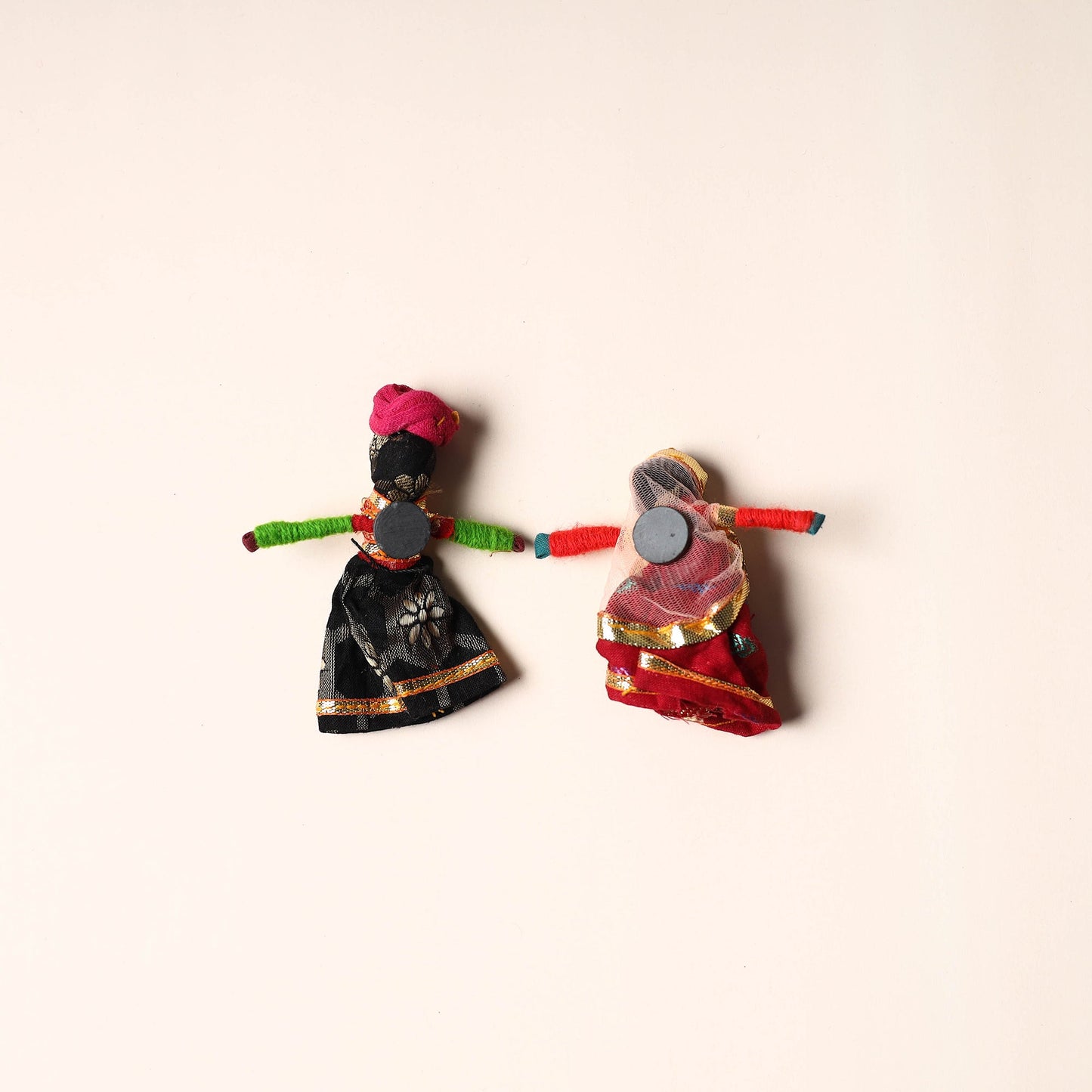 Rajasthani Puppet Couple Handmade Magnet