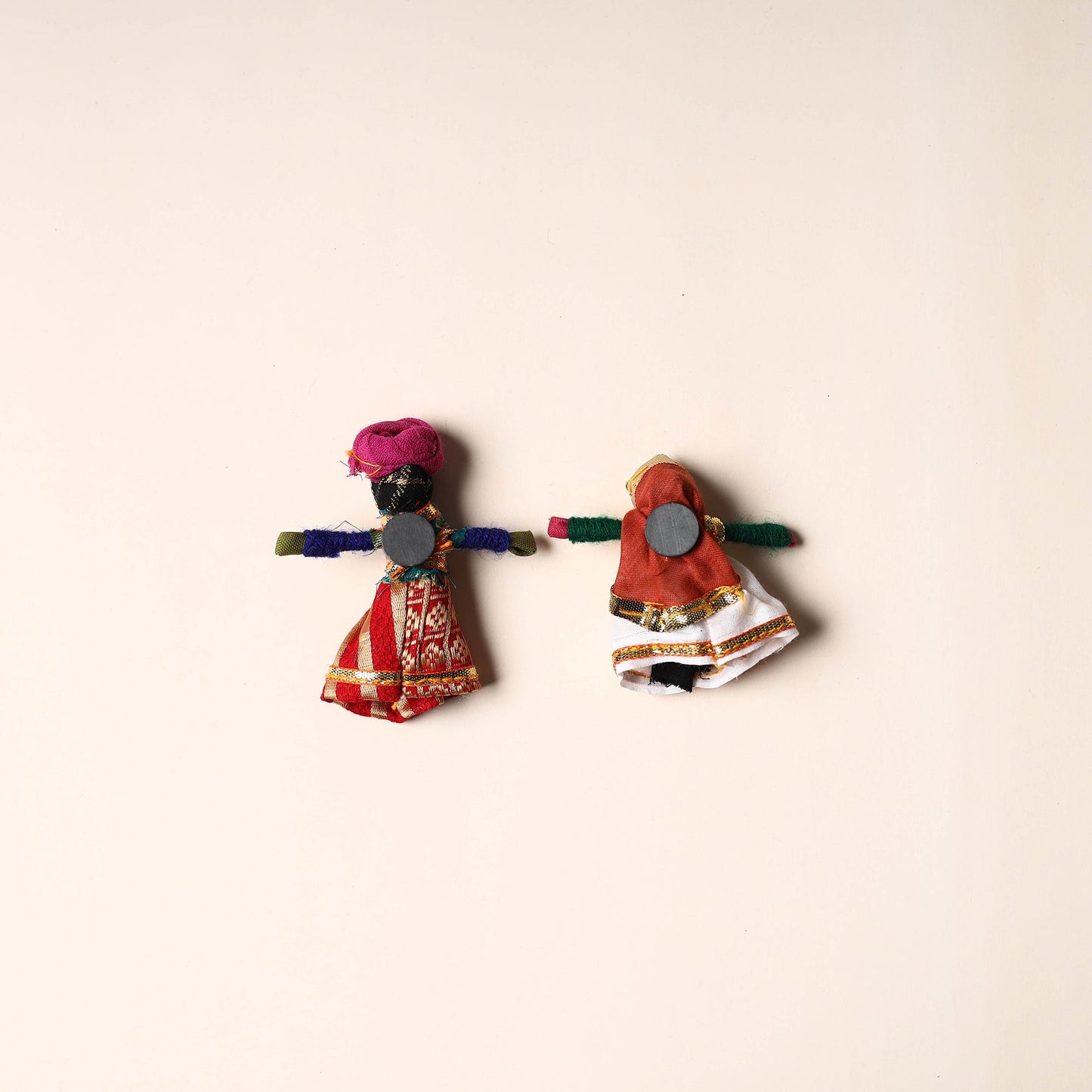 Rajasthani Puppet Couple Handmade Magnet