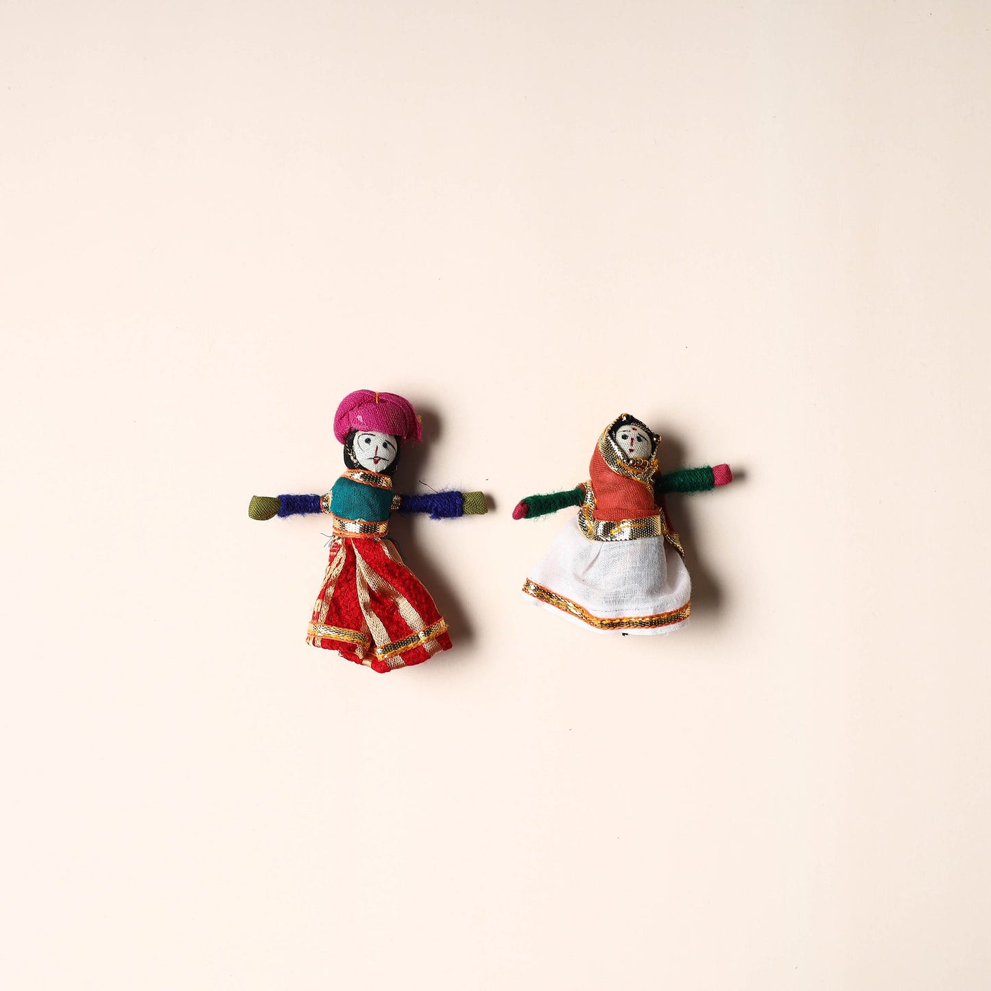 Rajasthani Puppet Couple Handmade Magnet