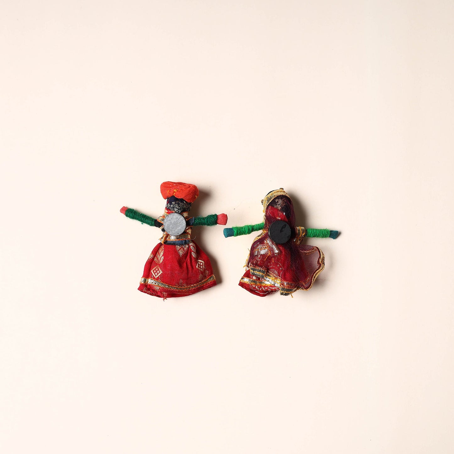Rajasthani Puppet Couple Handmade Magnet