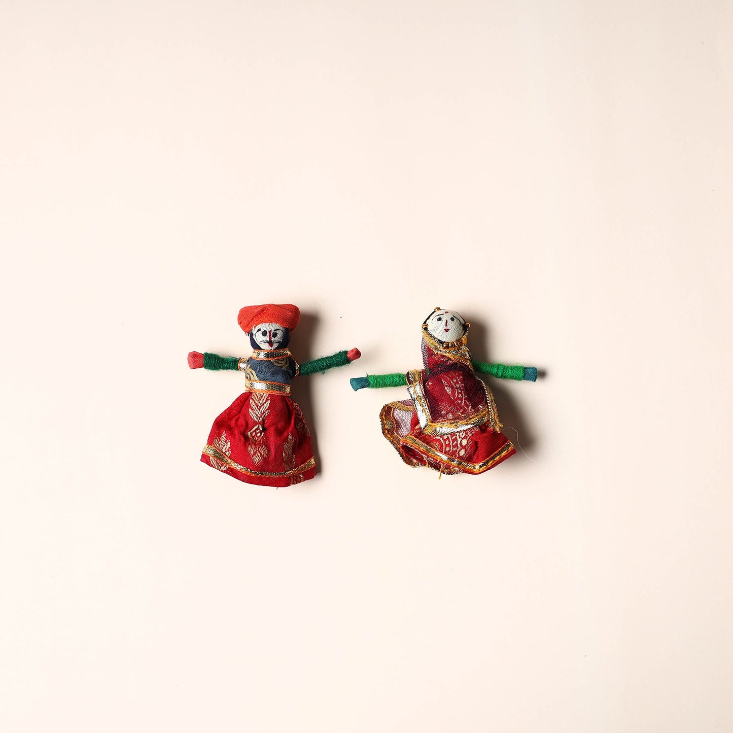 Rajasthani Puppet Couple Handmade Magnet