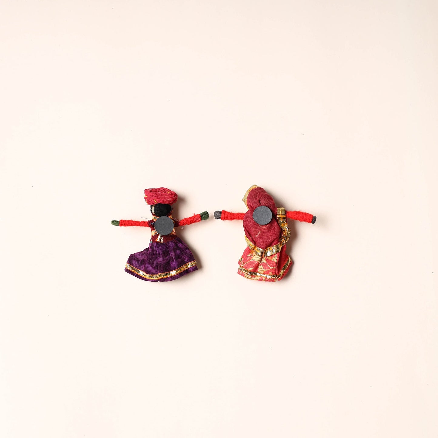 Rajasthani Puppet Couple Handmade Magnet