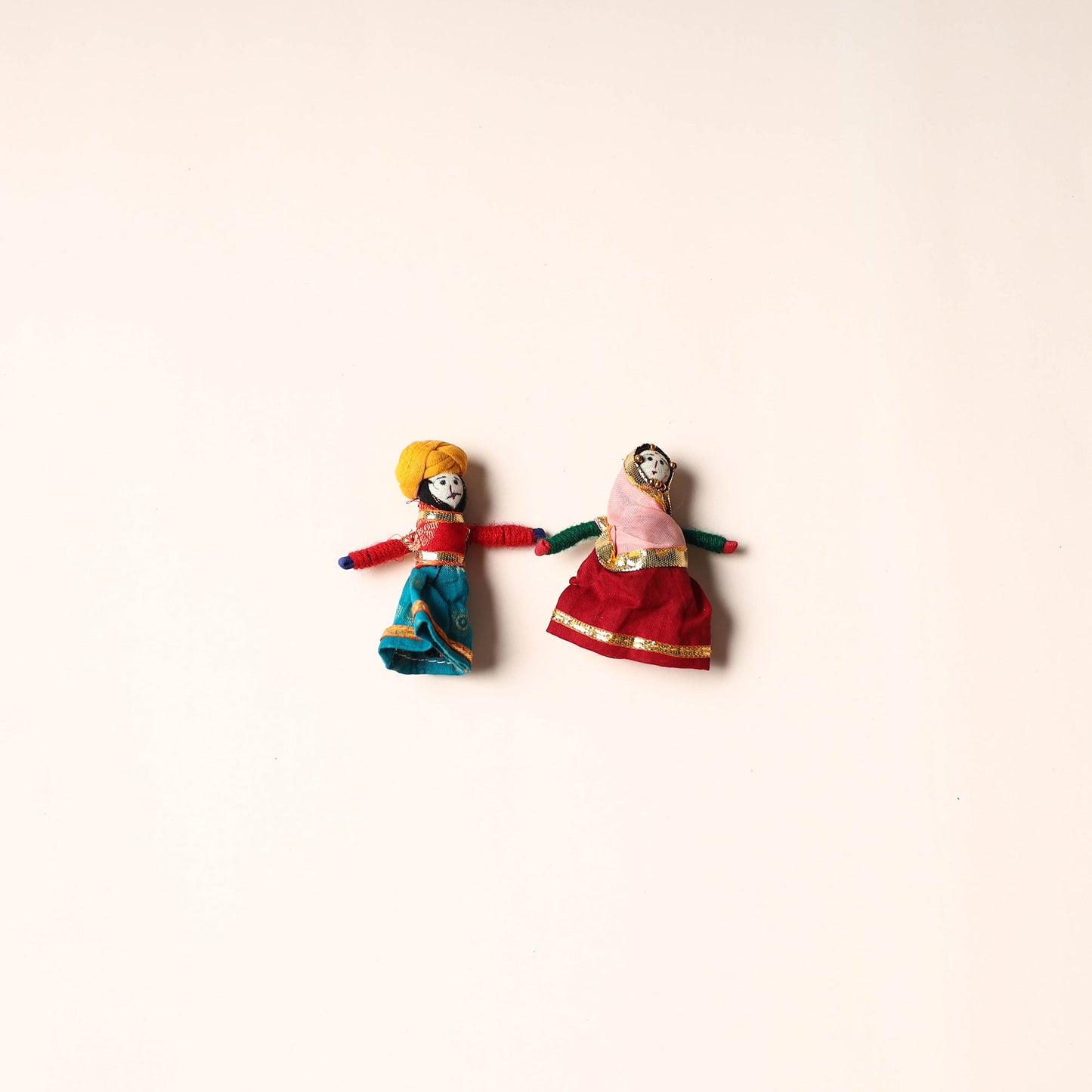 Rajasthani Puppet Couple Handmade Magnet