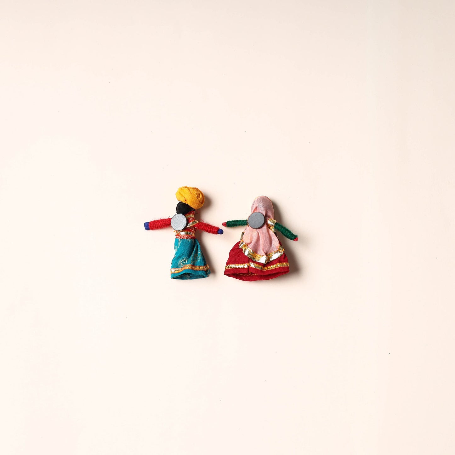 Rajasthani Puppet Couple Handmade Magnet