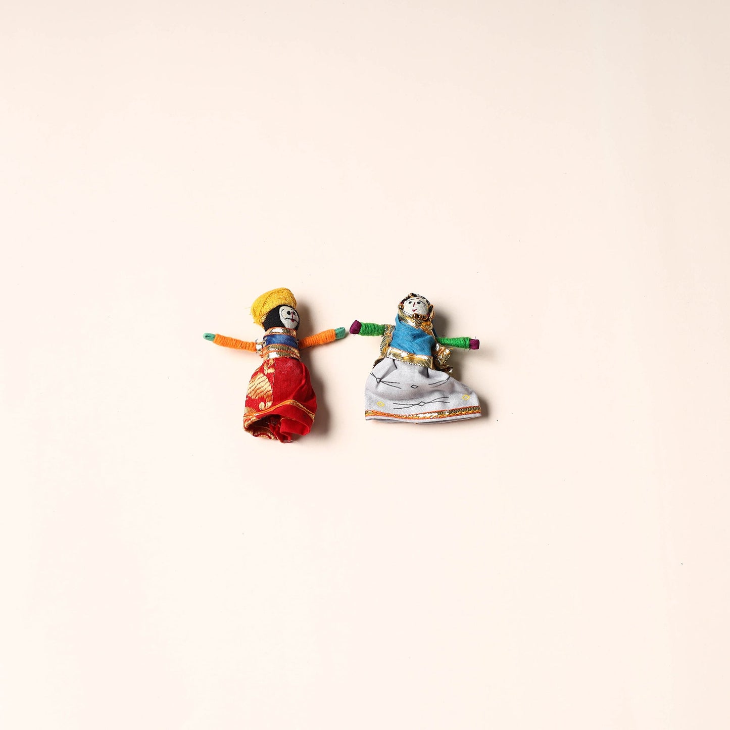 Rajasthani Puppet Couple Handmade Magnet