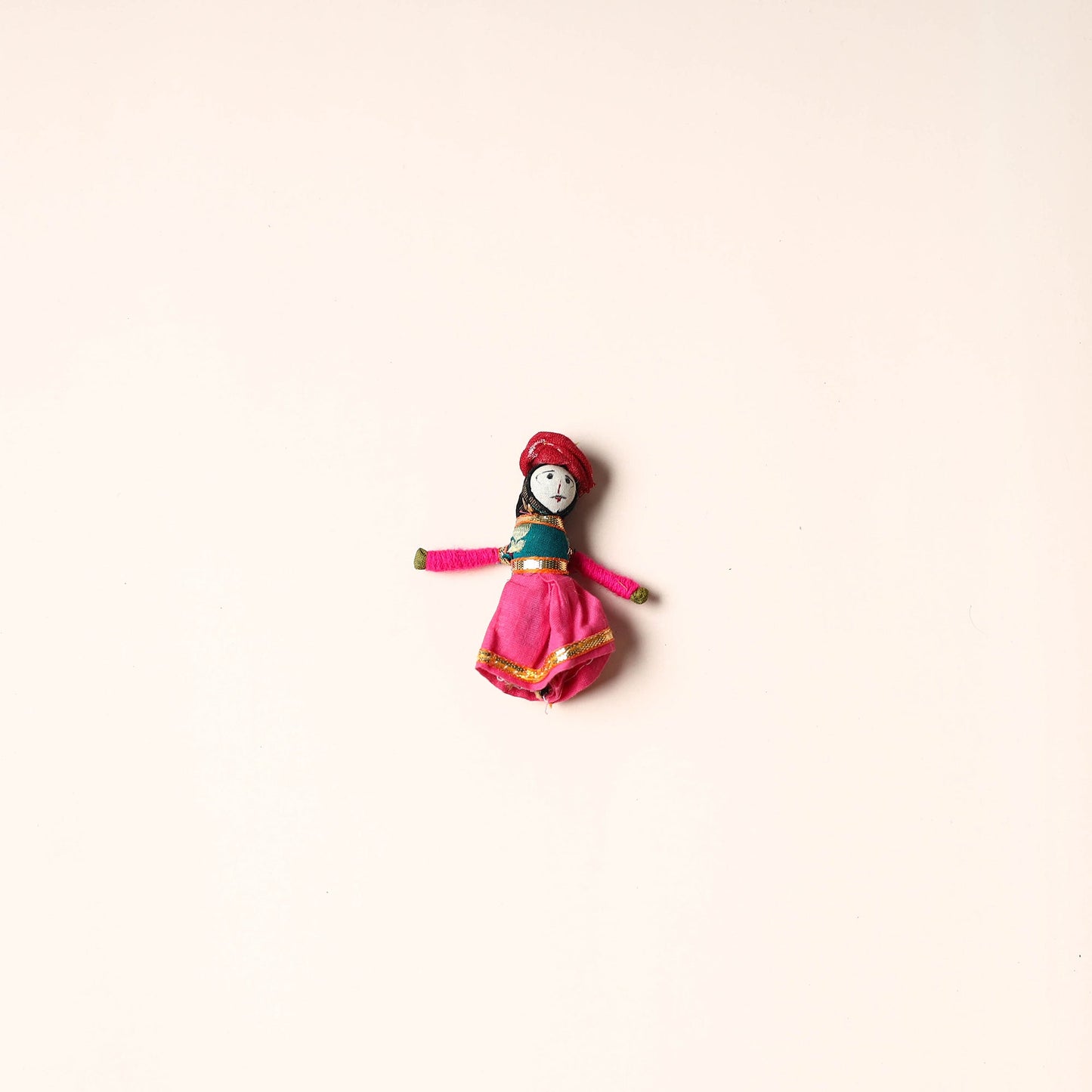 Rajasthani Puppet Couple Handmade Magnet