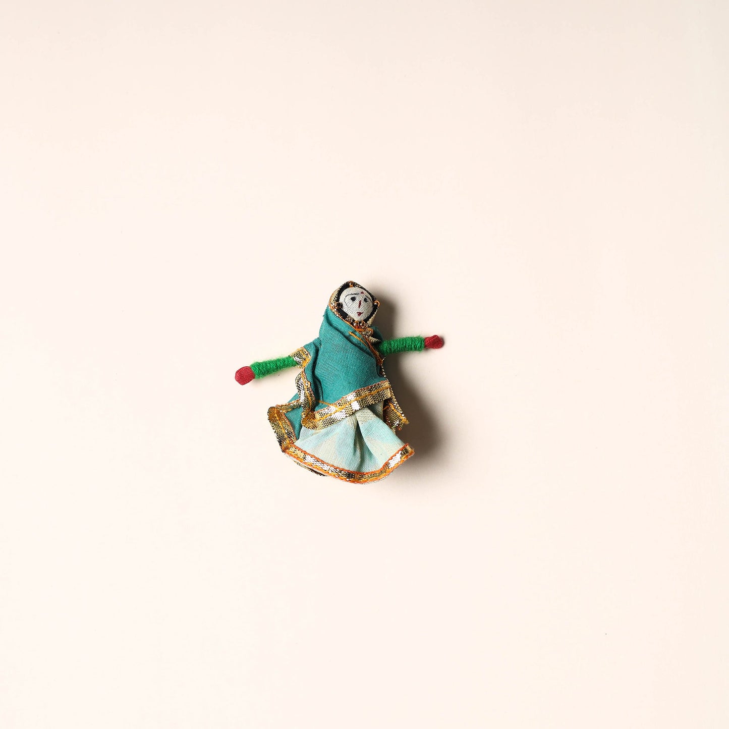Rajasthani Puppet Couple Handmade Magnet