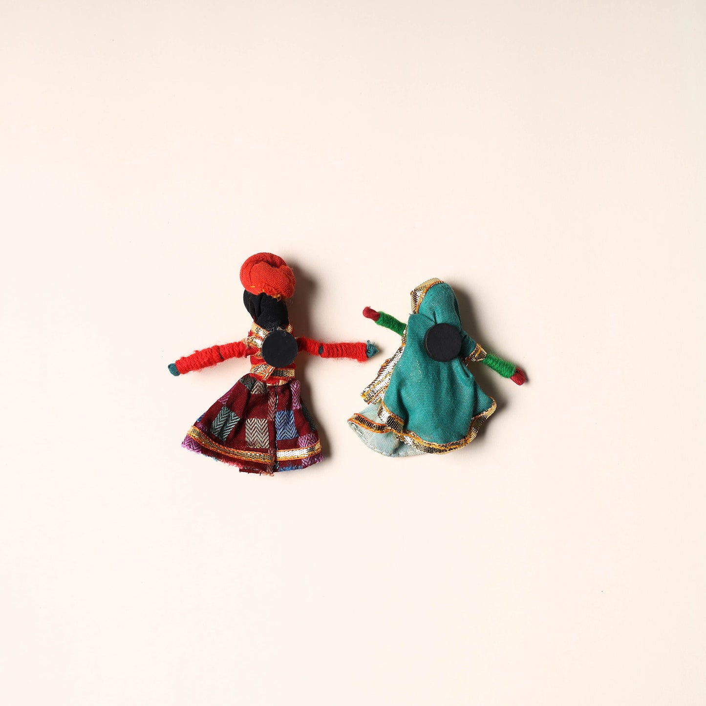 Rajasthani Puppet Couple Handmade Magnet