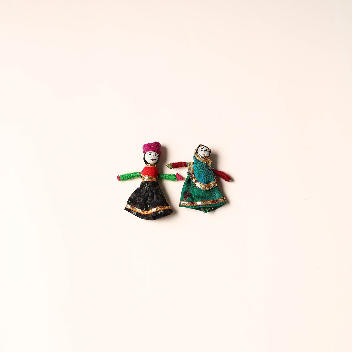 Rajasthani Puppet Couple Handmade Magnet