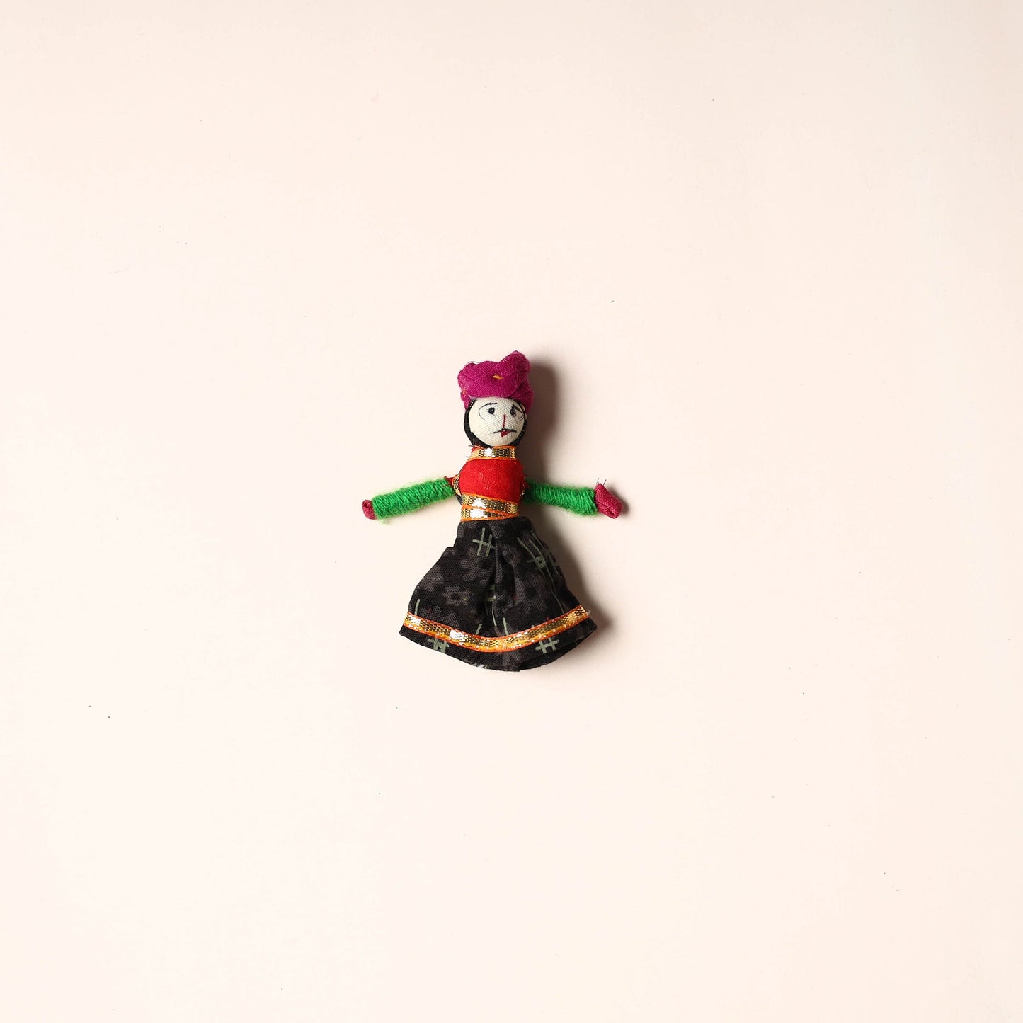 Rajasthani Puppet Couple Handmade Magnet