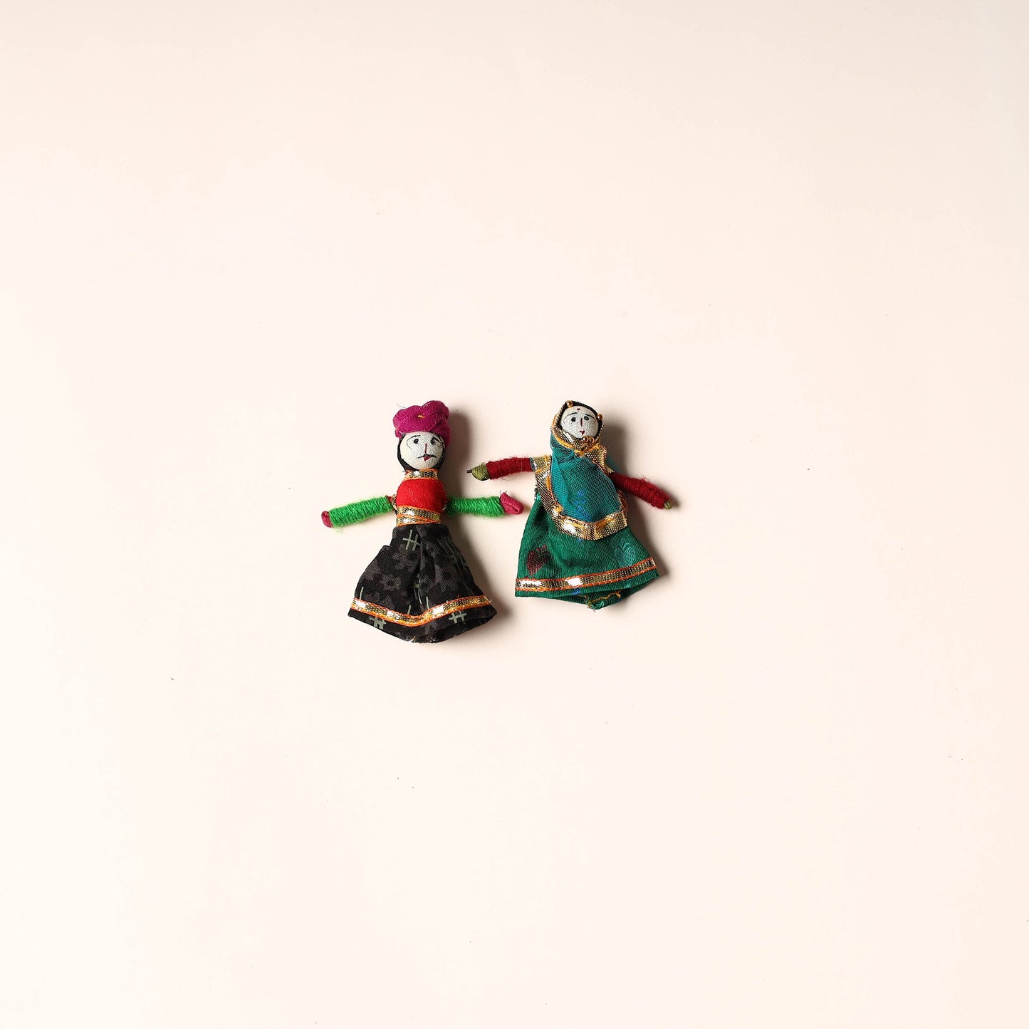 Rajasthani Puppet Couple Handmade Magnet