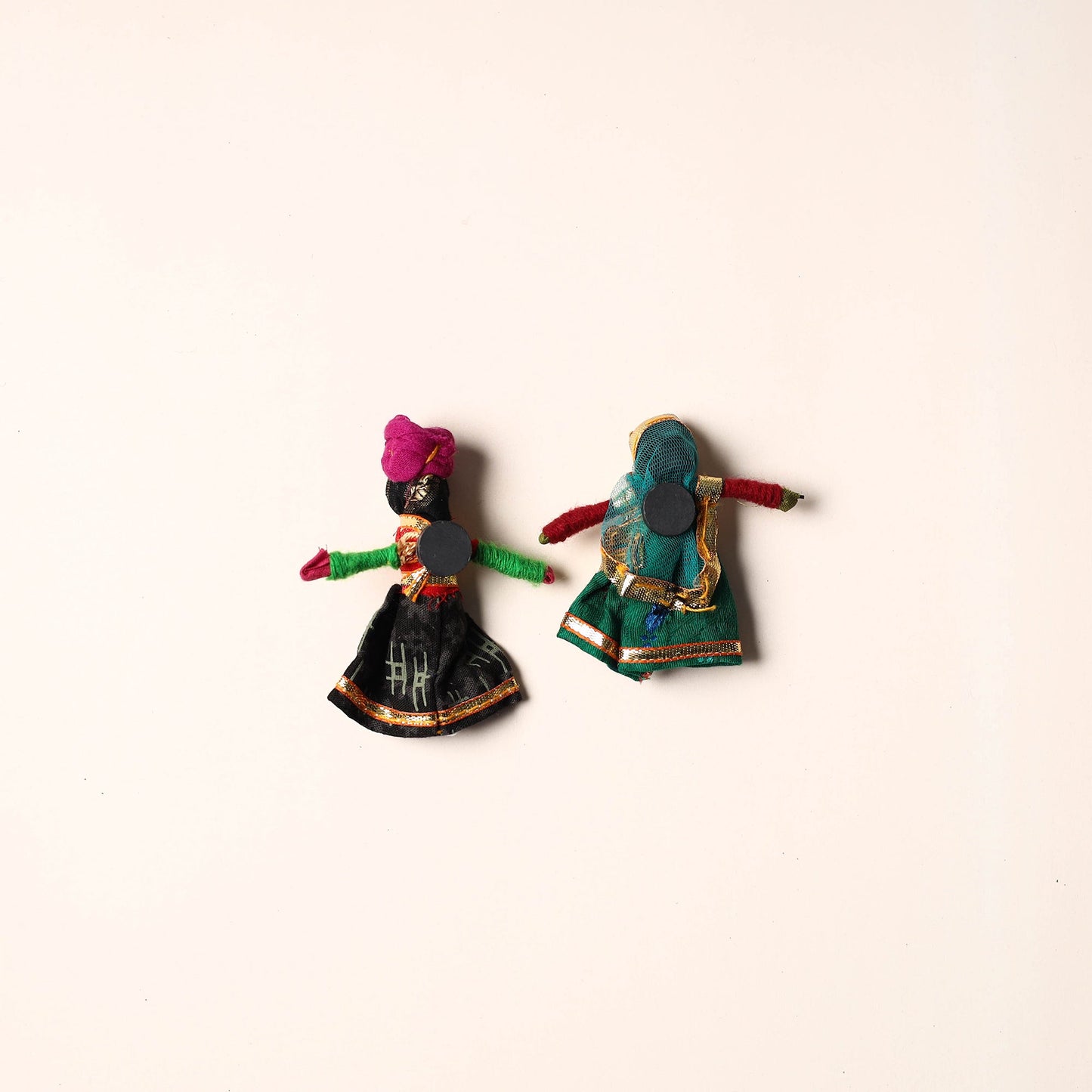 Rajasthani Puppet Couple Handmade Magnet