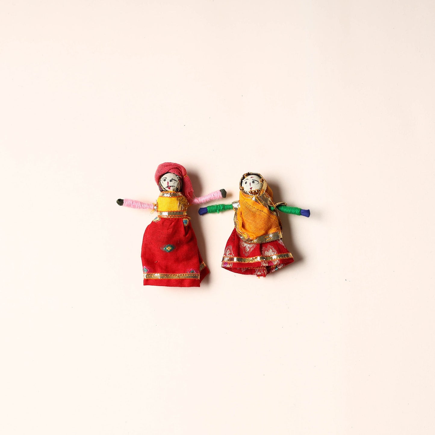 Rajasthani Puppet Couple Handmade Magnet