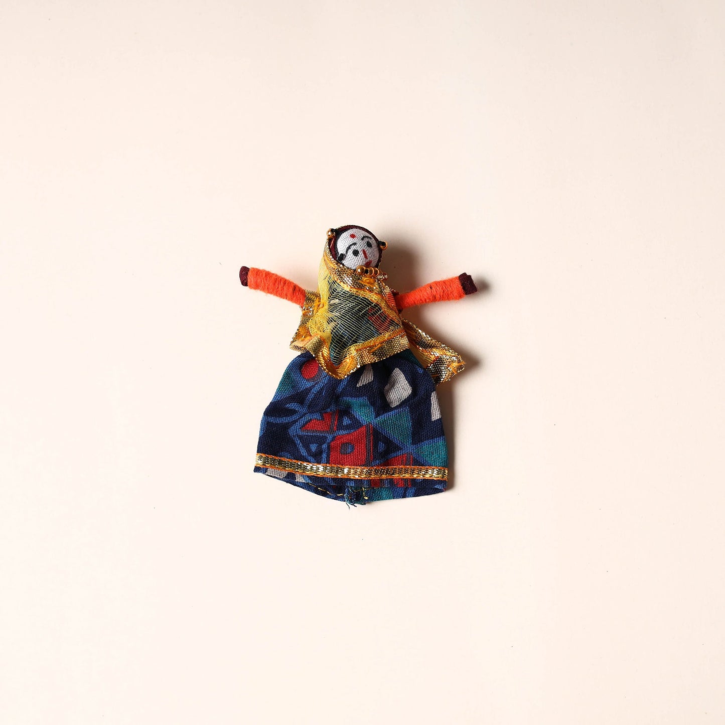 Rajasthani Puppet Couple Handmade Magnet