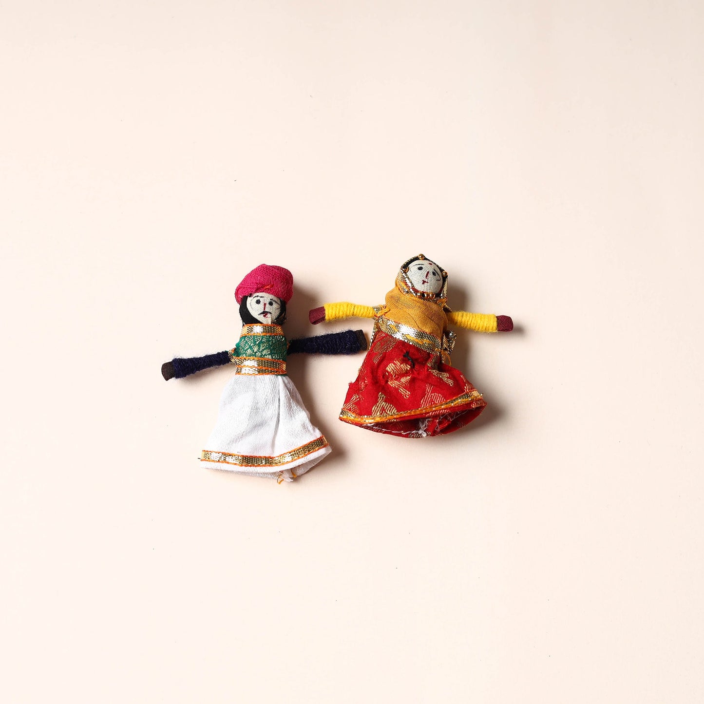 Rajasthani Puppet Couple Handmade Magnet