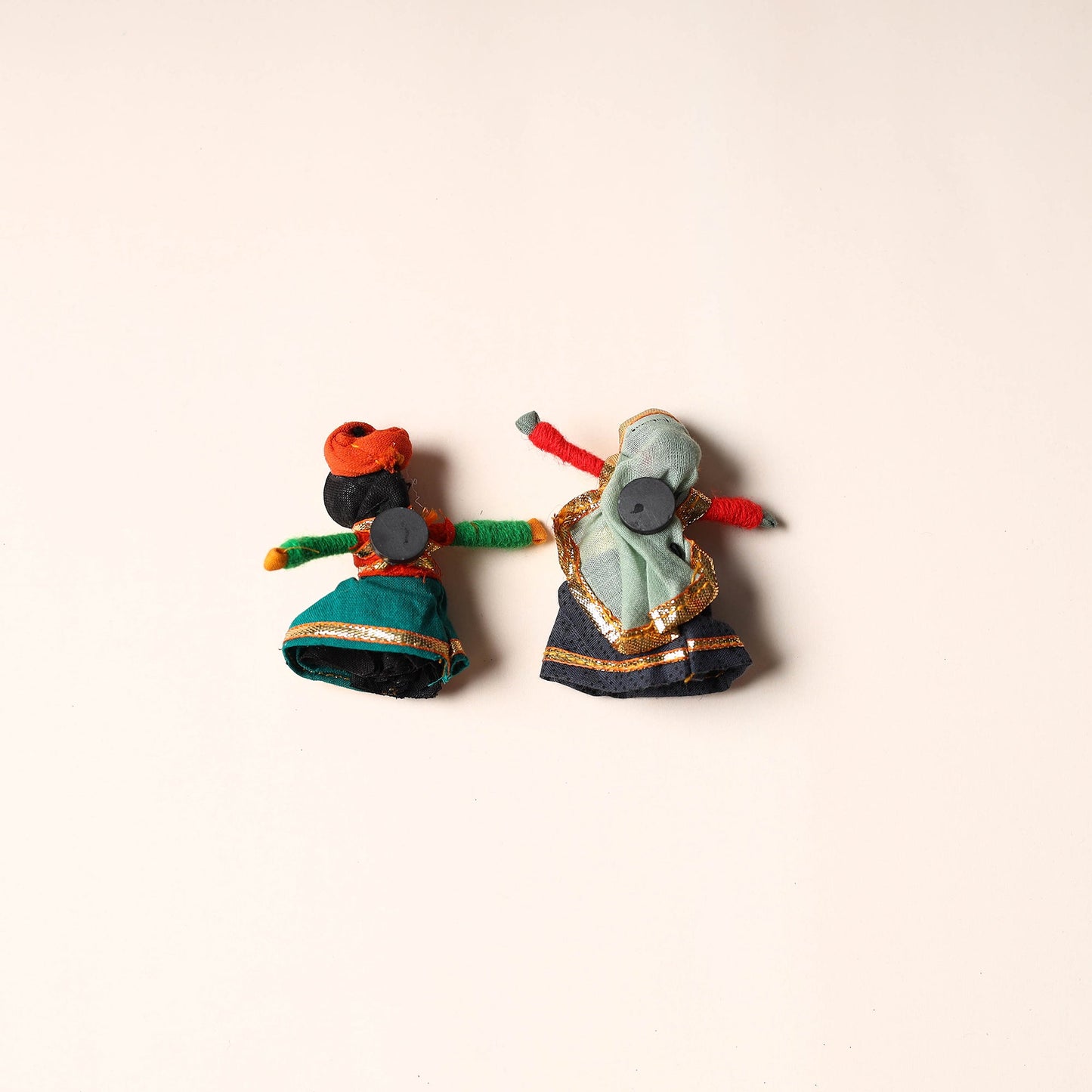 Rajasthani Puppet Couple Handmade Magnet