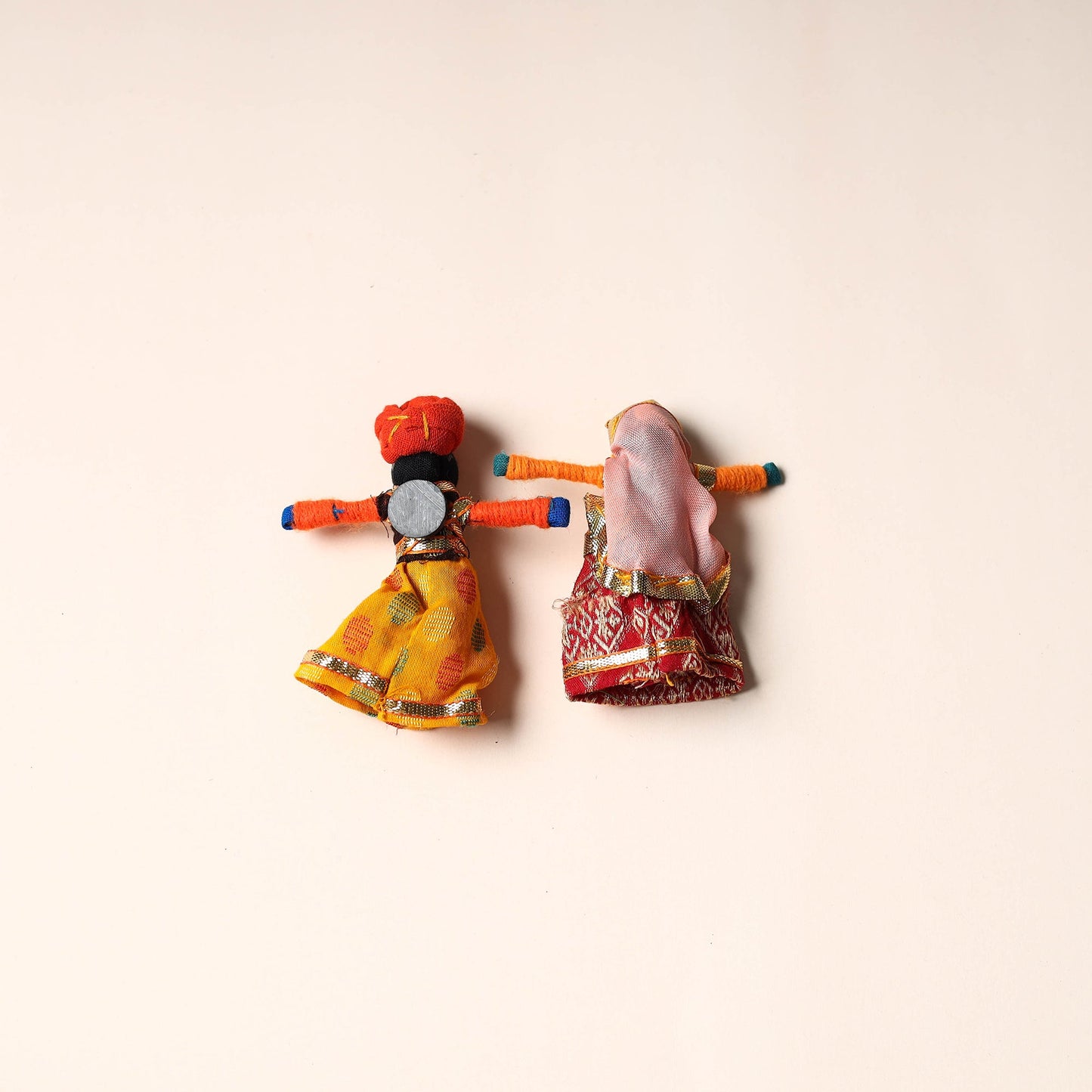 Rajasthani Puppet Couple Handmade Magnet
