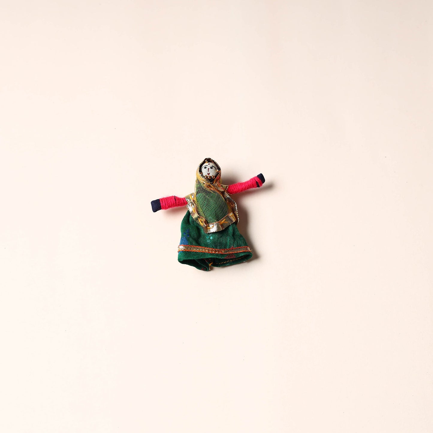 Rajasthani Puppet Couple Handmade Magnet