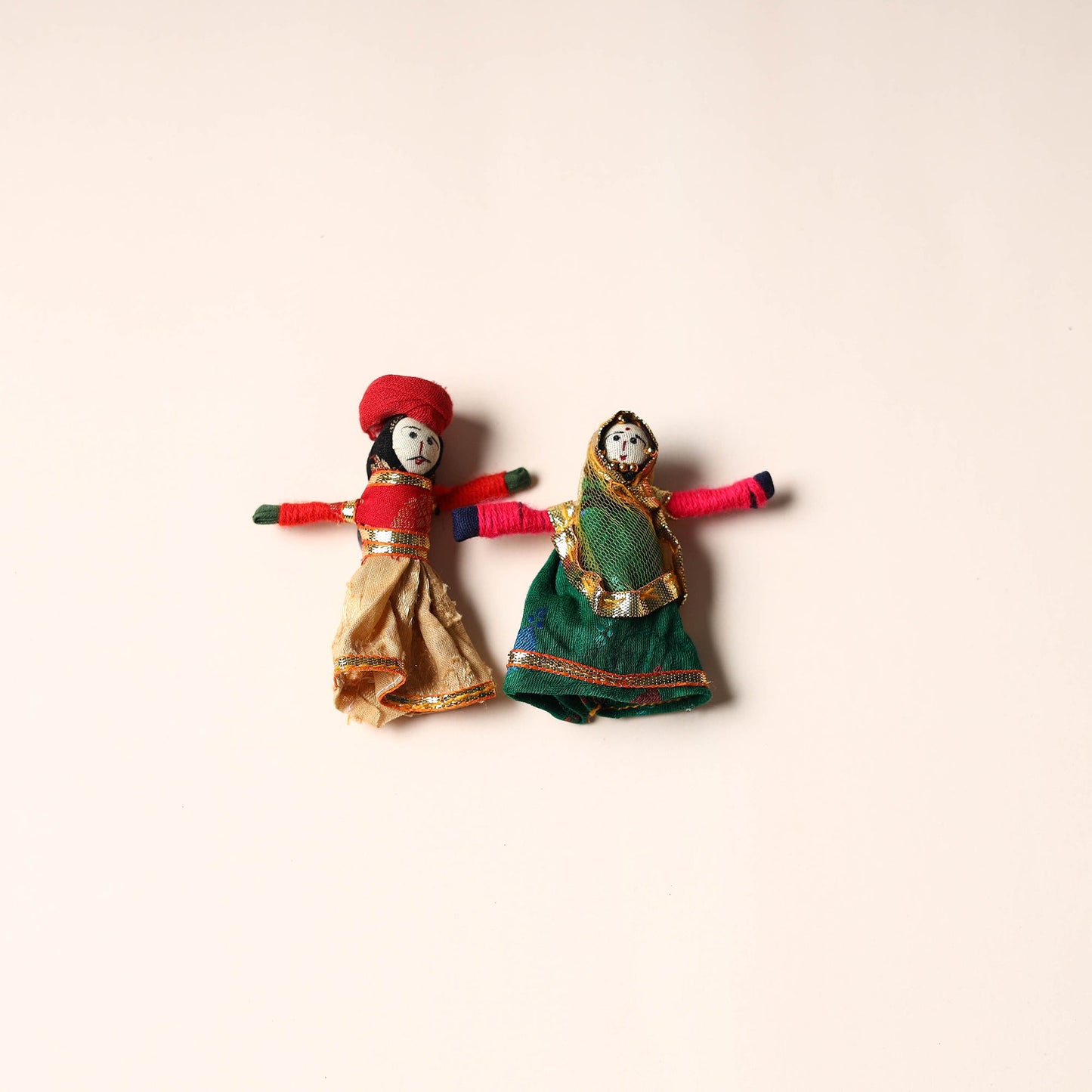 Rajasthani Puppet Couple Handmade Magnet