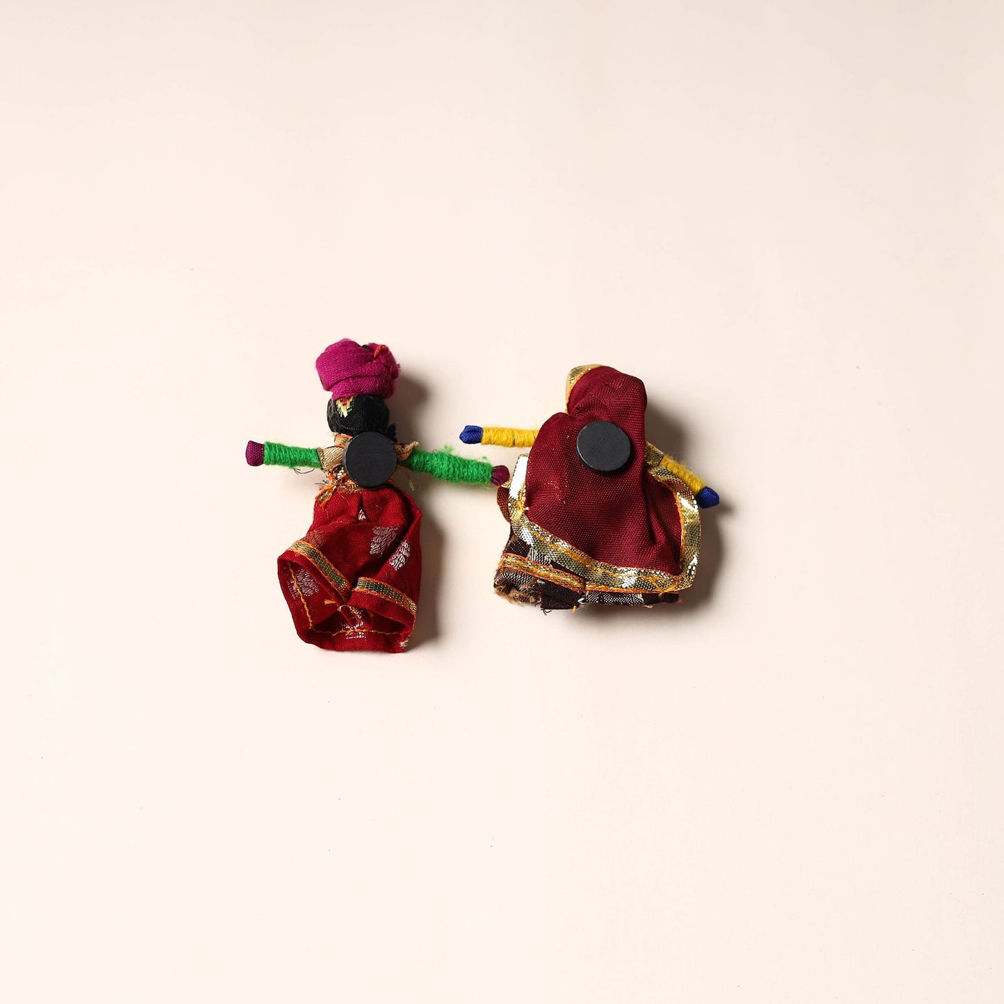 Rajasthani Puppet Couple Handmade Magnet