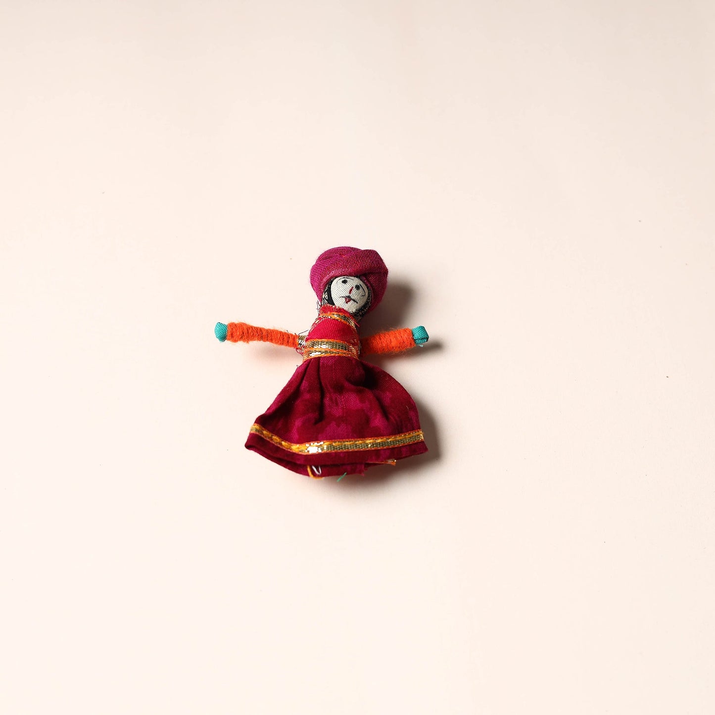 Rajasthani Puppet Couple Handmade Magnet